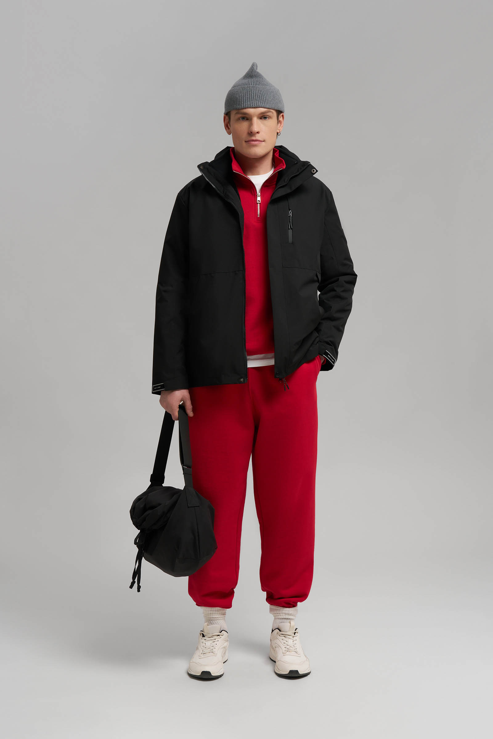 Куртка Finn Flare из мембранной ткани со съемной флисовой подстежкой, черный, арт. FBG21097