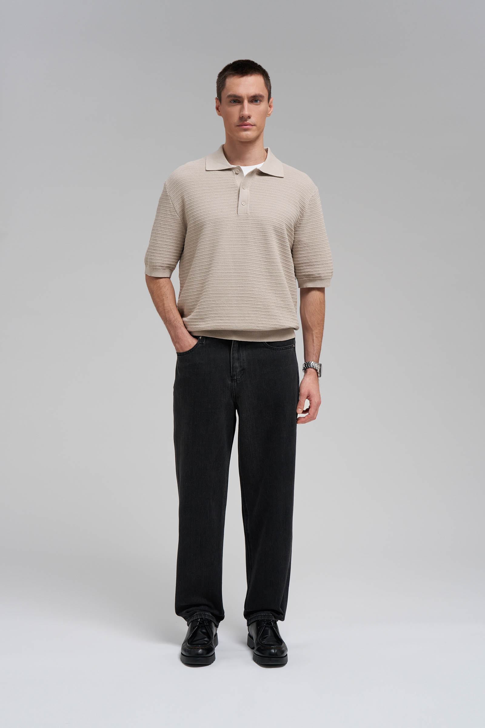 Джинсы Finn Flare baggy fit, 2002 dark grey denim, арт. FBG25001