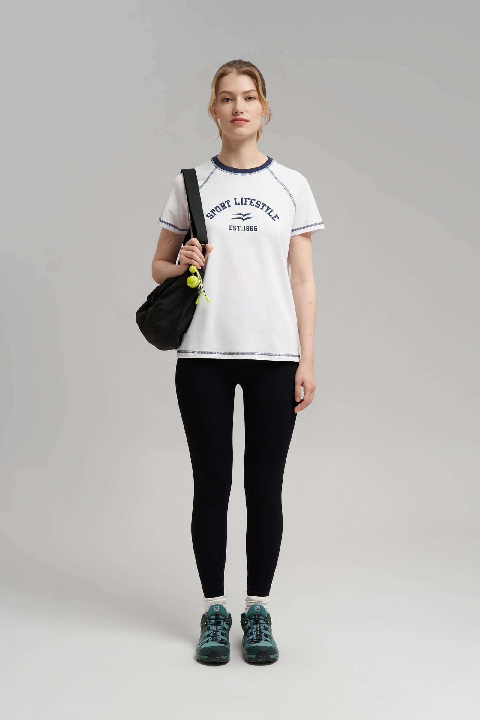 Футболка FINN FLARE Slim Fit из хлопкового джерси, 201 white, арт. FBG11082