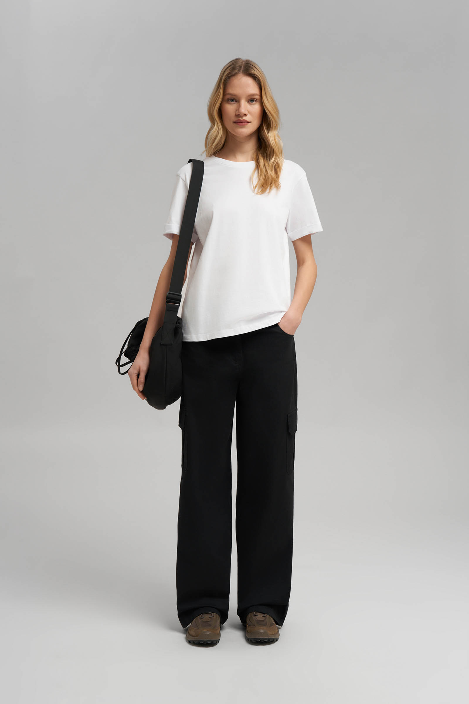 Футболка FINN FLARE свободного кроя, 201 white, арт. FBG120107