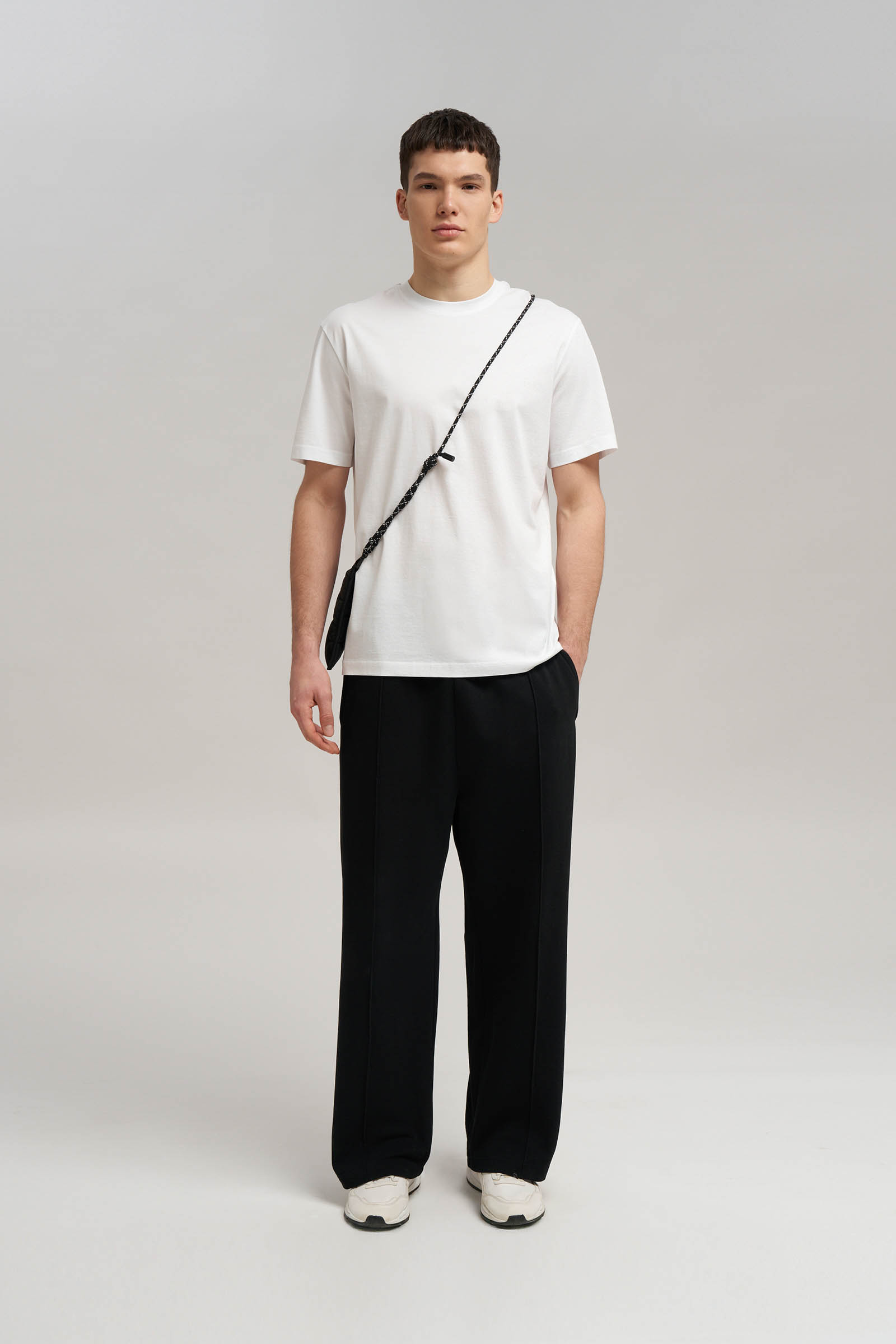 Футболка FINN FLARE из мерсеризованного хлопка, 201 white, арт. FBG21050