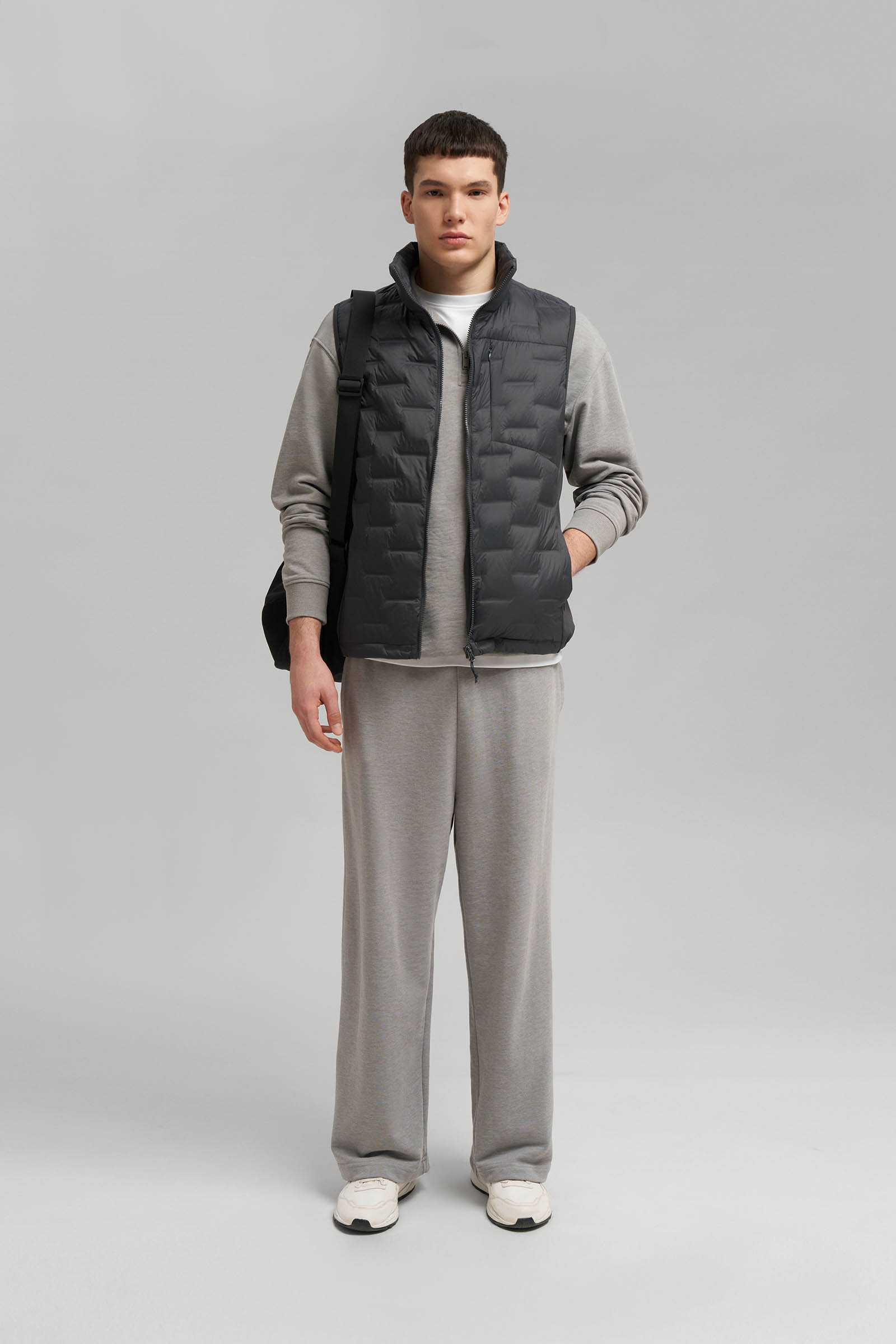 Стеганый пуховый жилет FINN FLARE, 202 graphite, арт. FBG210100