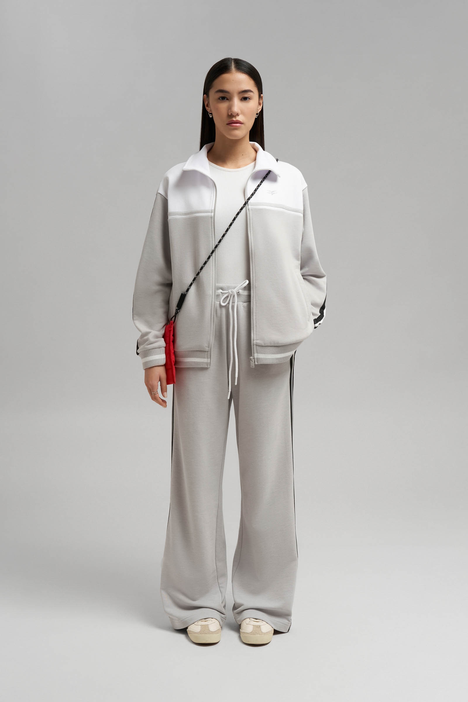 Брюки FINN FLARE свободного кроя из футера, 211 mc light silver, арт. FBG11080