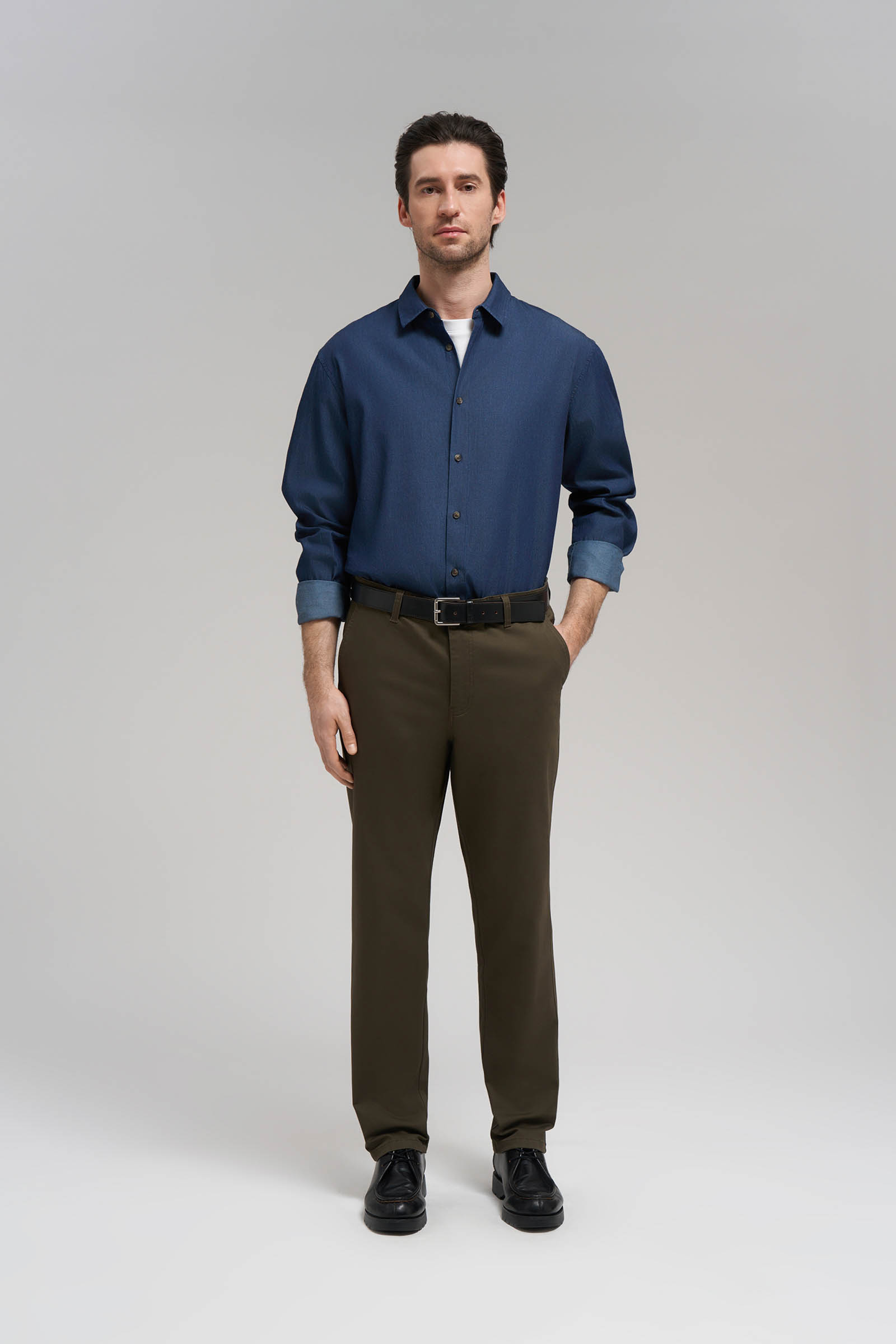 Брюки прямого кроя Finn Flare, 229 dark gull, арт. FBG21022