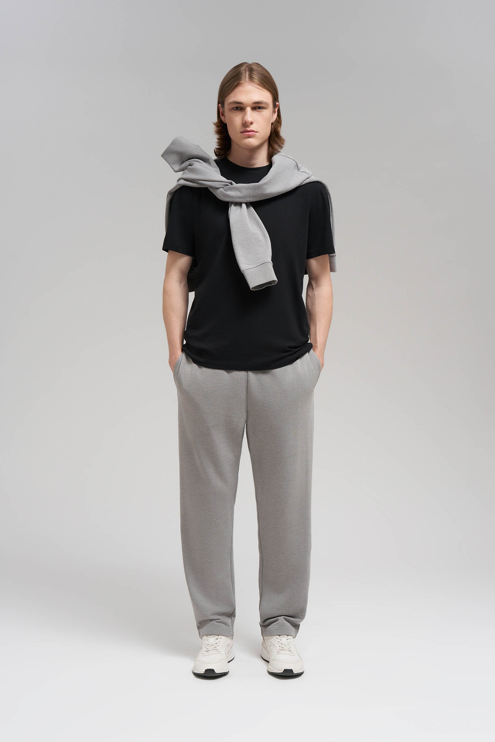 Брюки прямого кроя Finn Flare, 255 mouse melange, арт. FBG21035