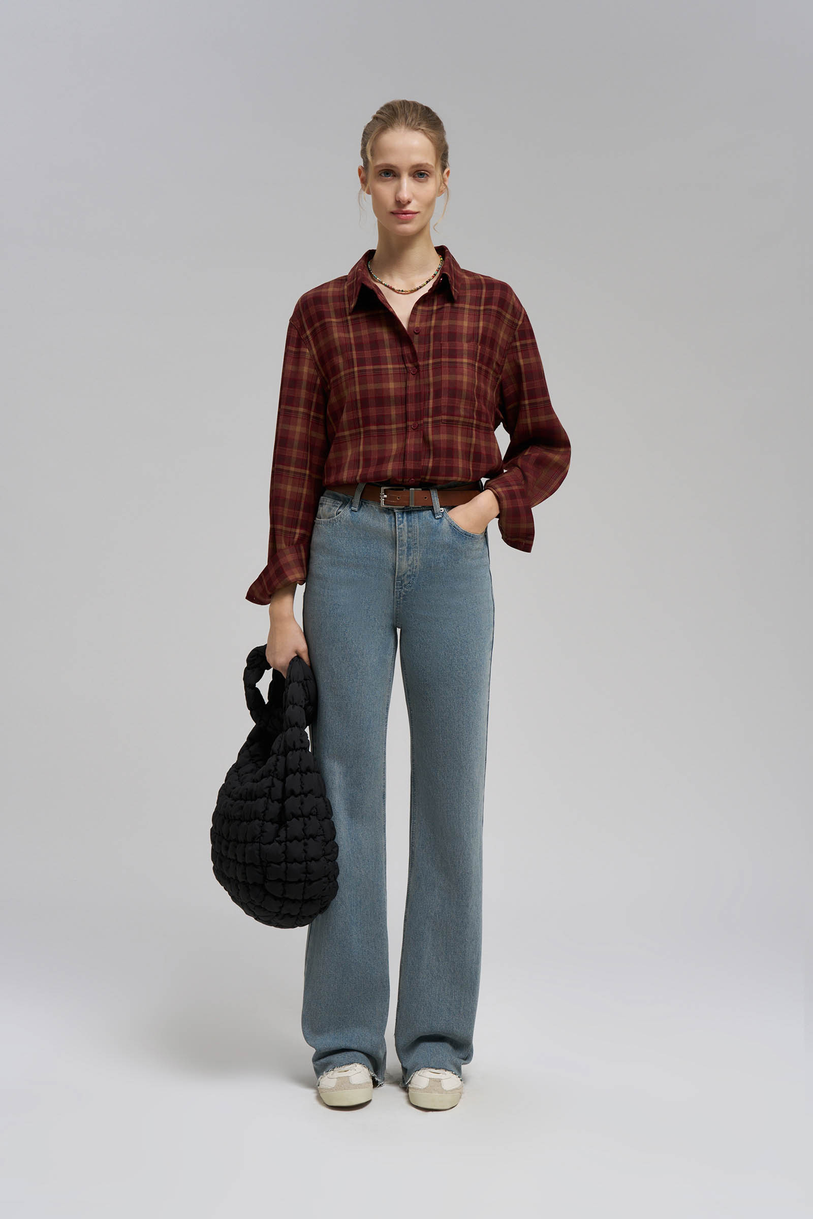 Рубашка оверсайз в клетку 5999₽