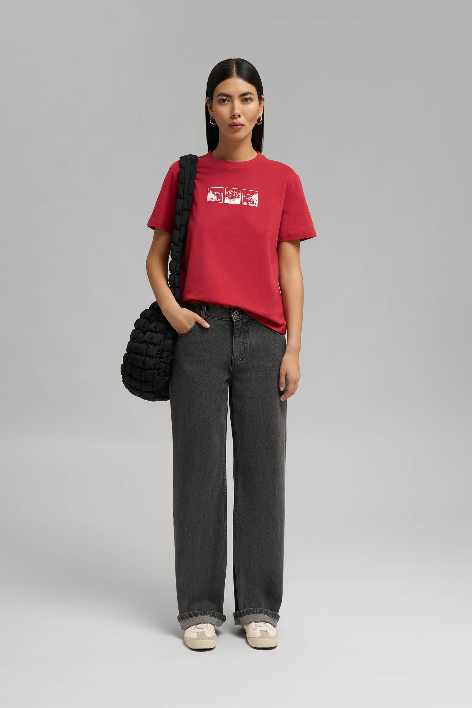 Футболка Finn Flare Regular Fit, 378 mc chili, арт. FBG11092