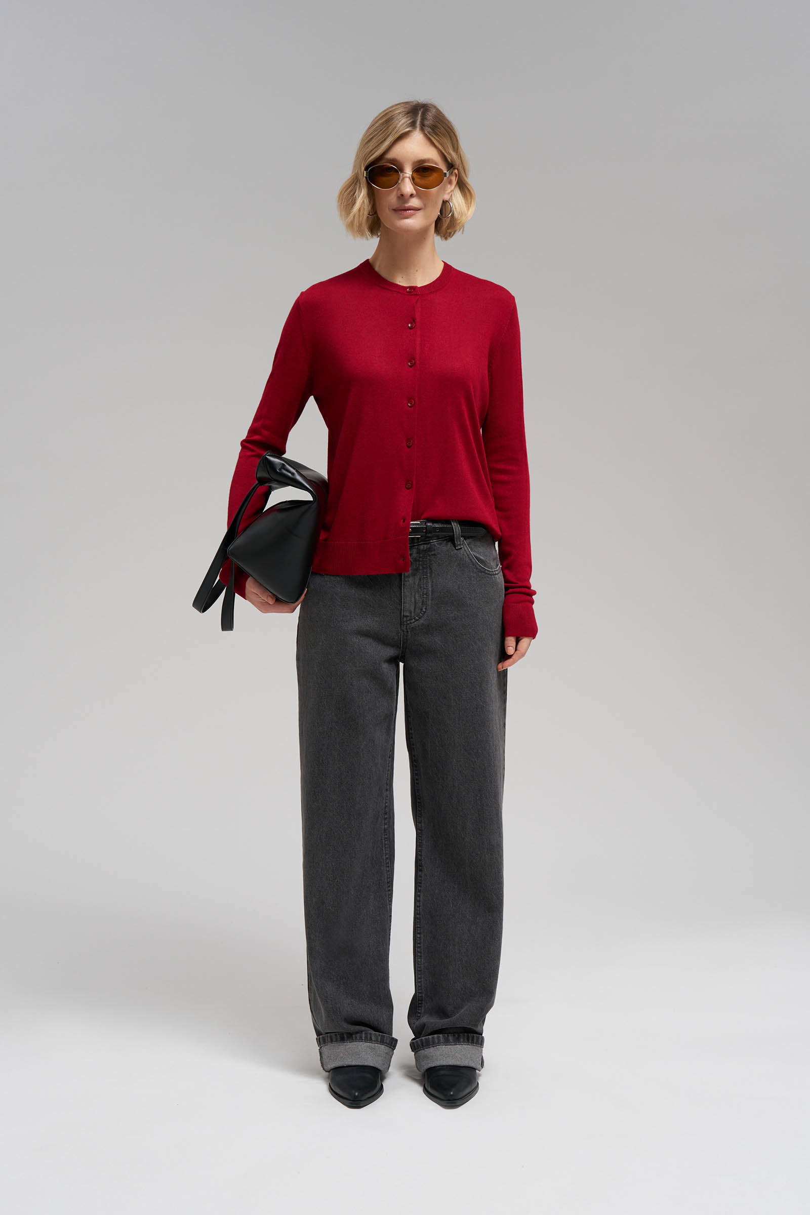 Кардиган прямого кроя с шерстью 5999₽