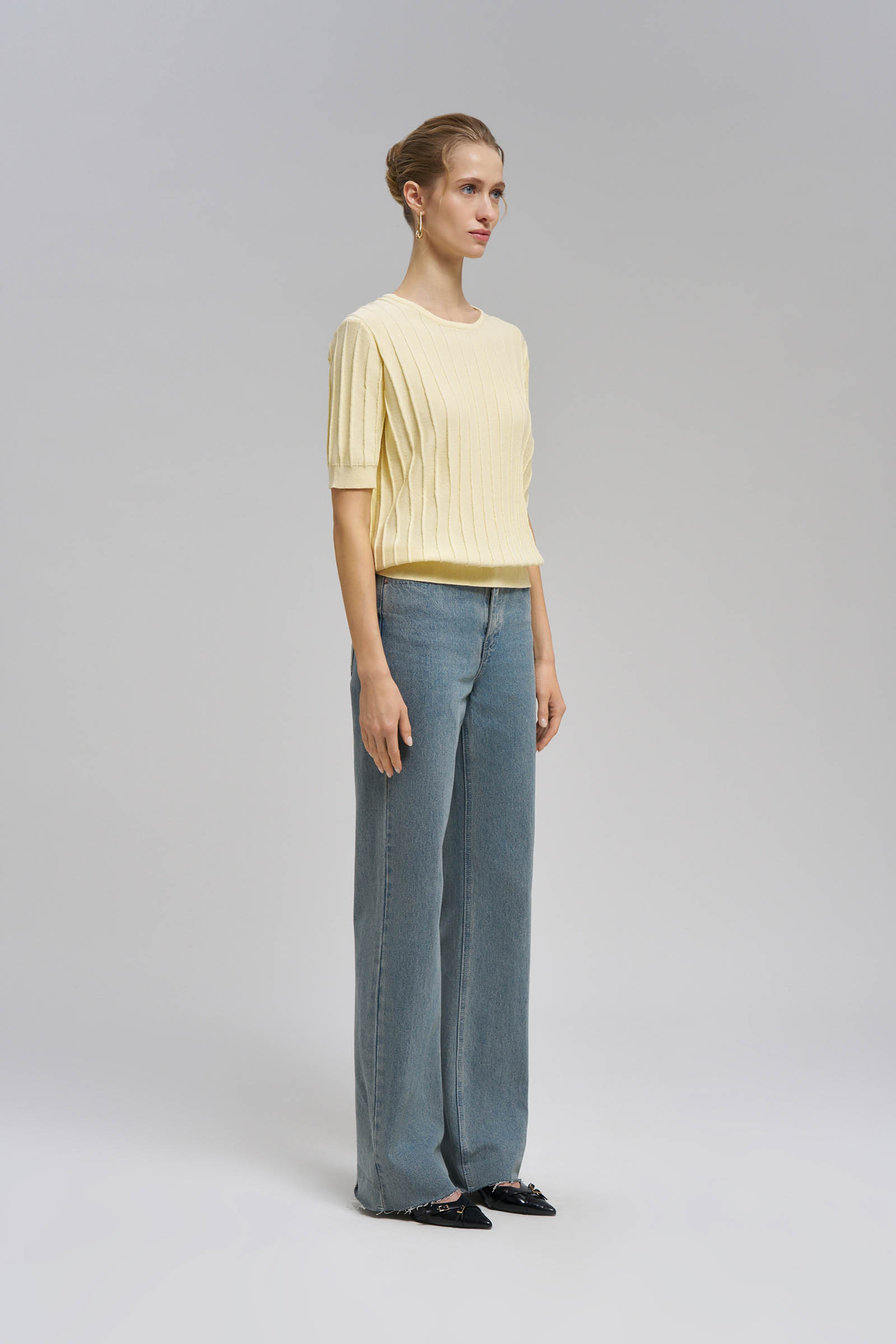 

Джемпер прямого кроя из 100% хлопка, 438 sorbet, Джемпер прямого кроя из 100% хлопка