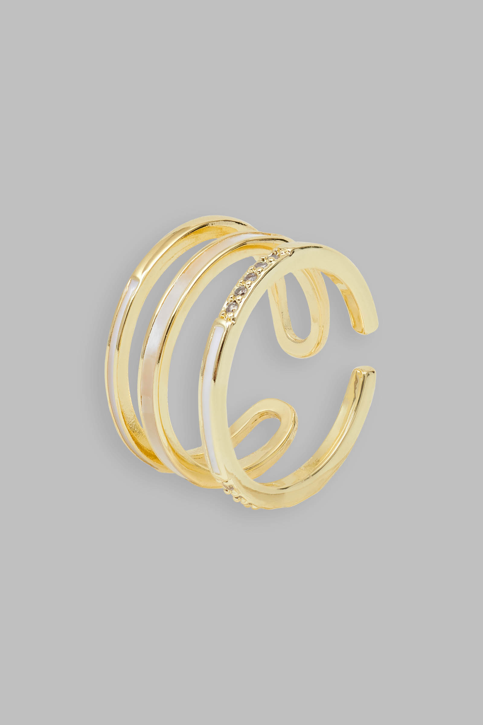 

Кольцо женское, 466 mc gold metal, Кольцо женское