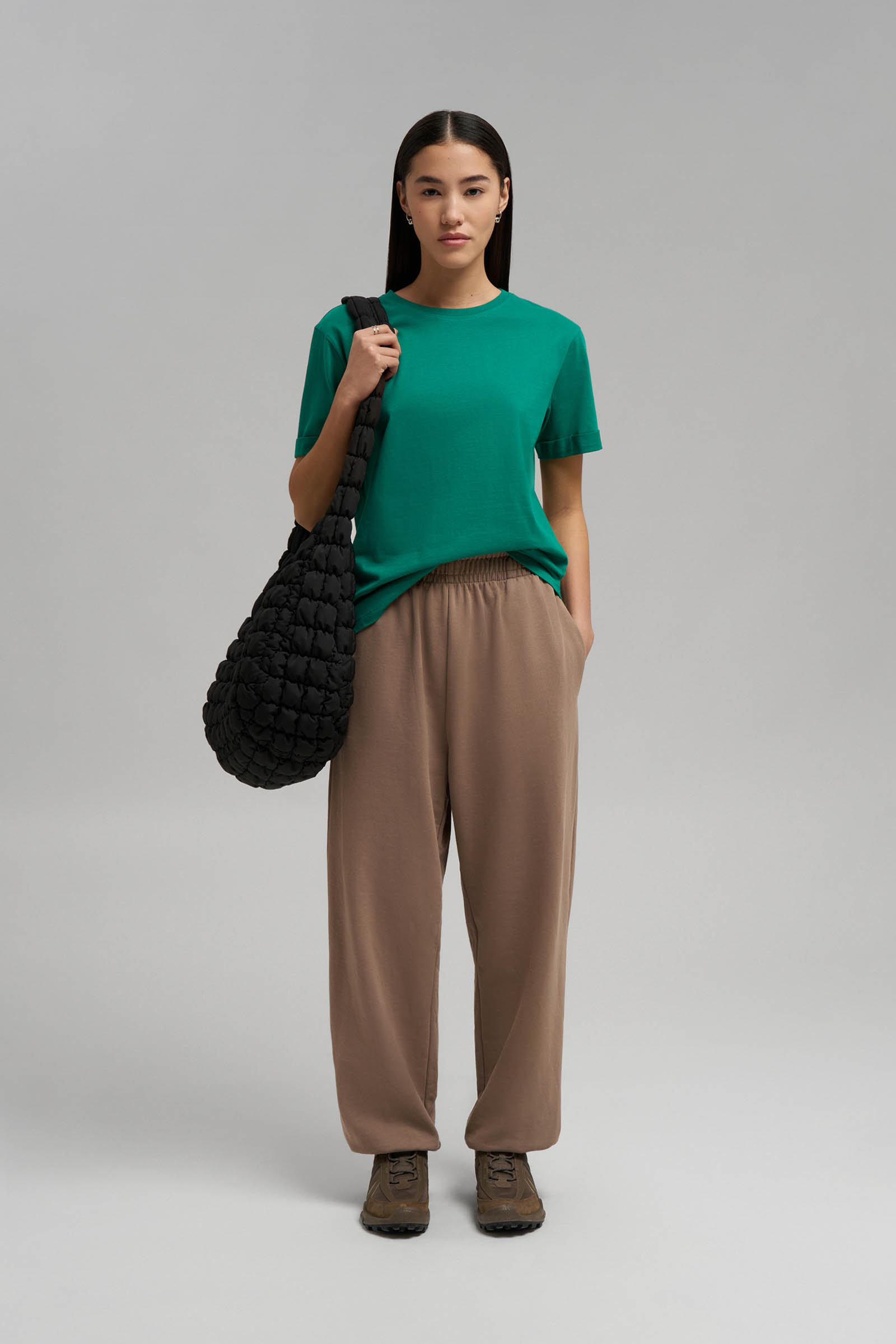 Футболка FINN FLARE свободного кроя, 500 green, арт. FBG120107