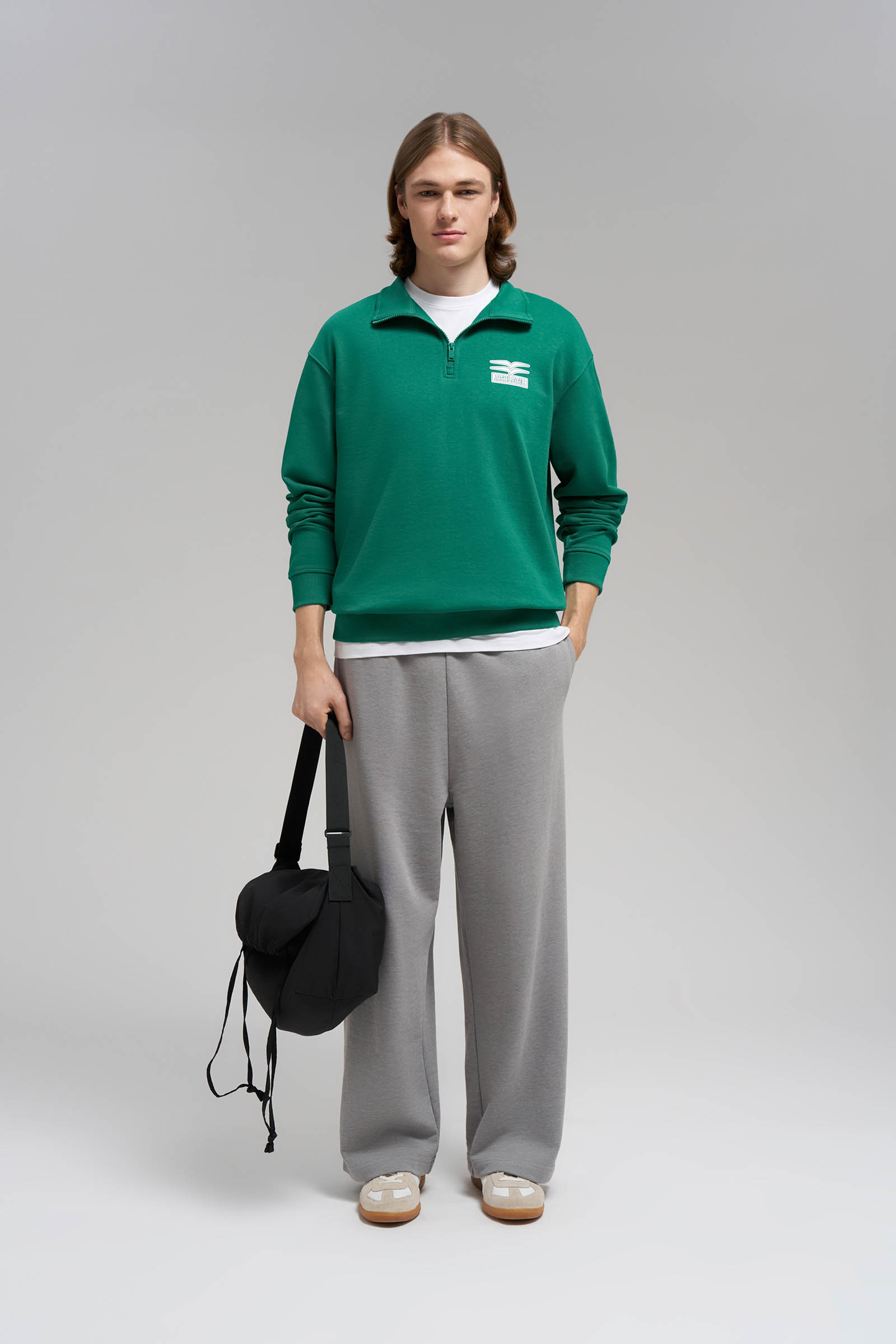 Толстовка FINN FLARE comfort fit, 500 green, арт. FBG21034