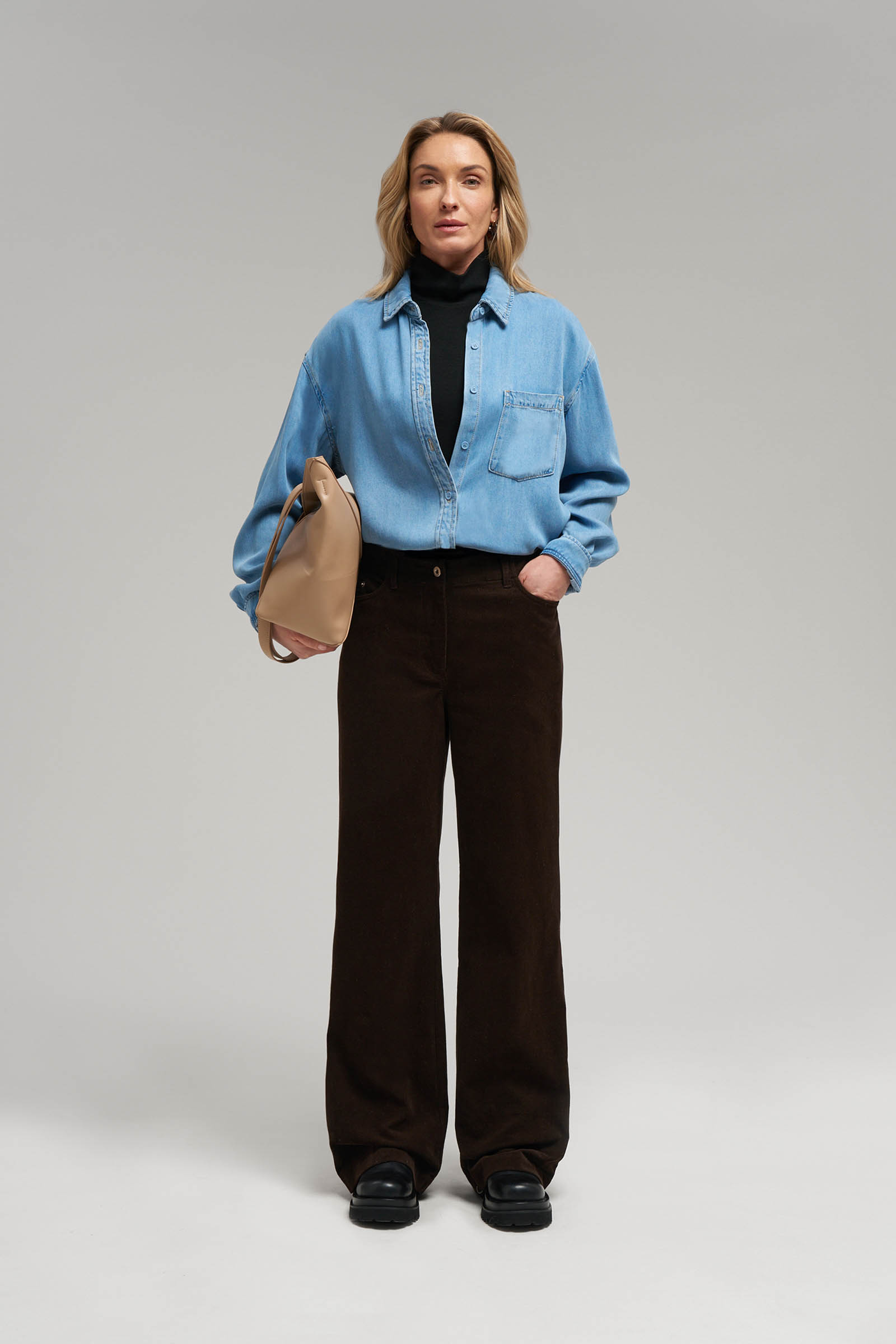 Брюки прямого кроя Finn Flare, 641 java, арт. FBG11054