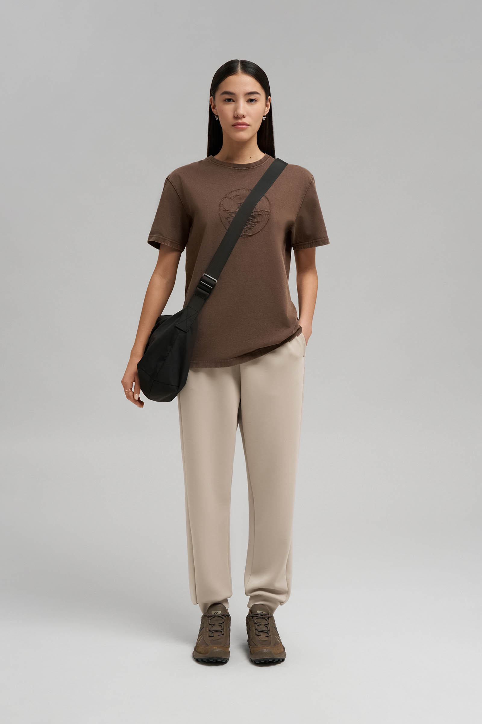 Футболка comfort fit Finn Flare с эффектом варки, 641 java, арт. FBG11070