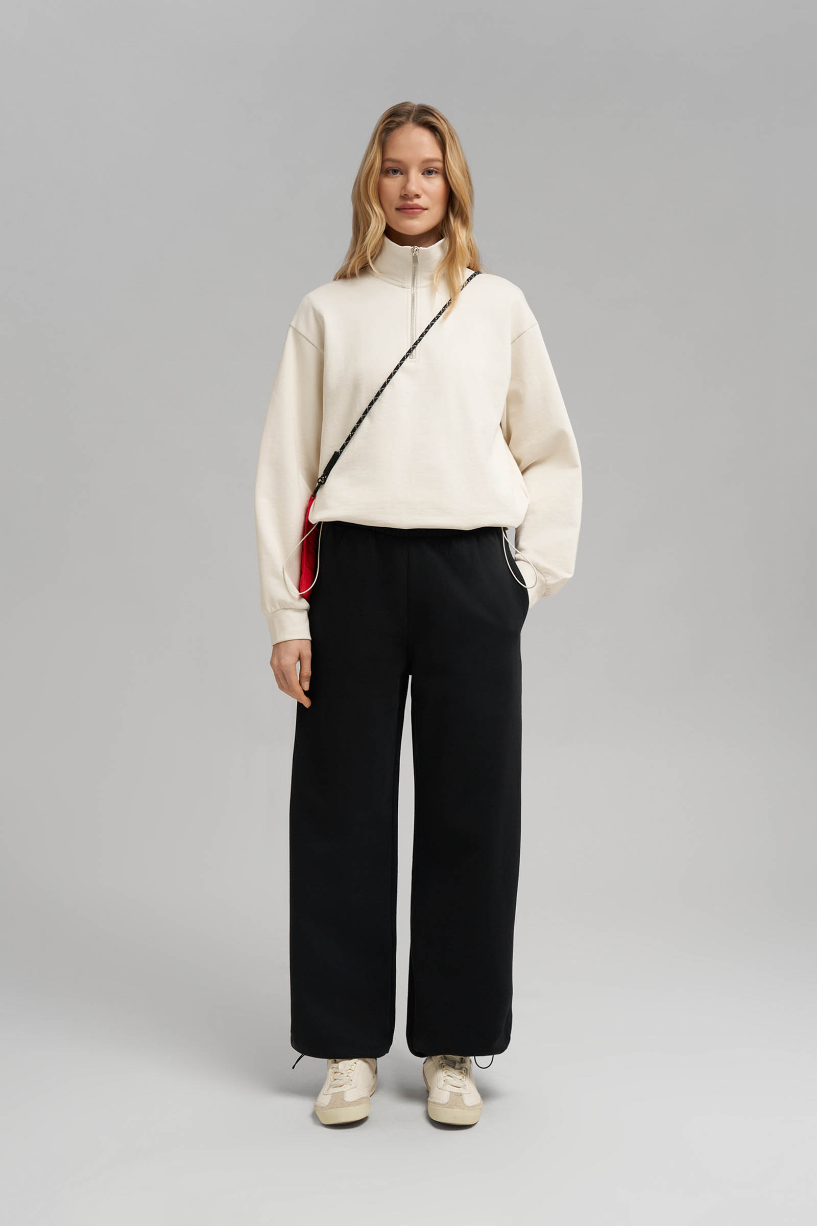 Толстовка Finn Flare свободного кроя из футера, 711 milk, арт. FBG11065