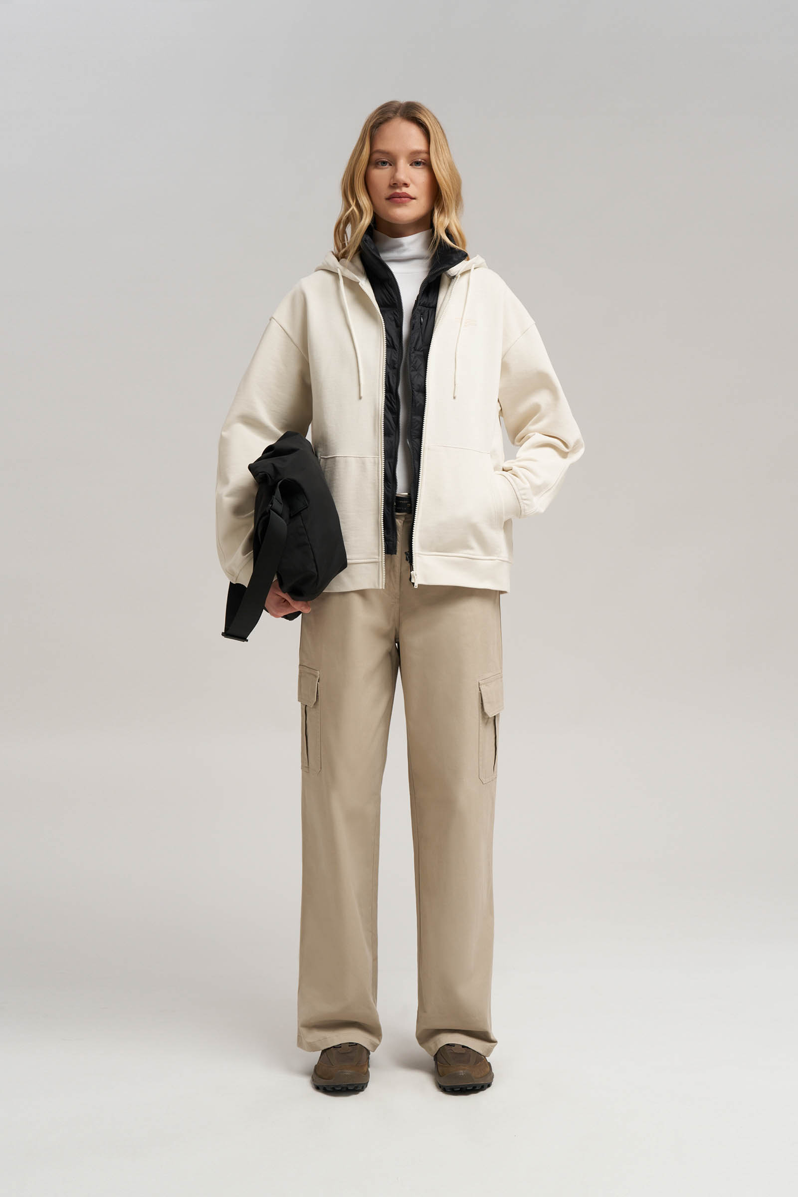 Толстовка Finn Flare объемного кроя, 711 milk, арт. FBG11076