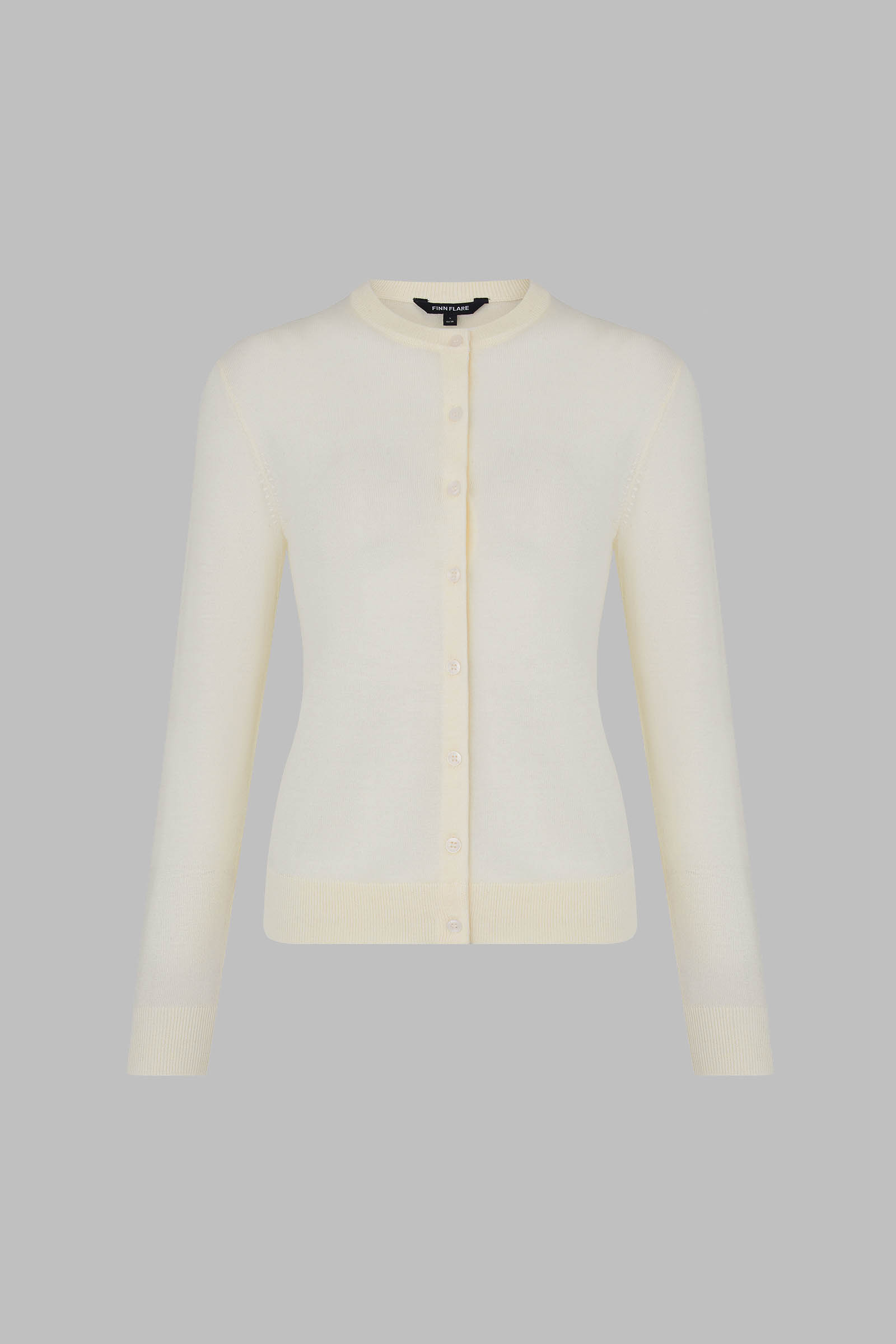 Кардиган прямого кроя с шерстью