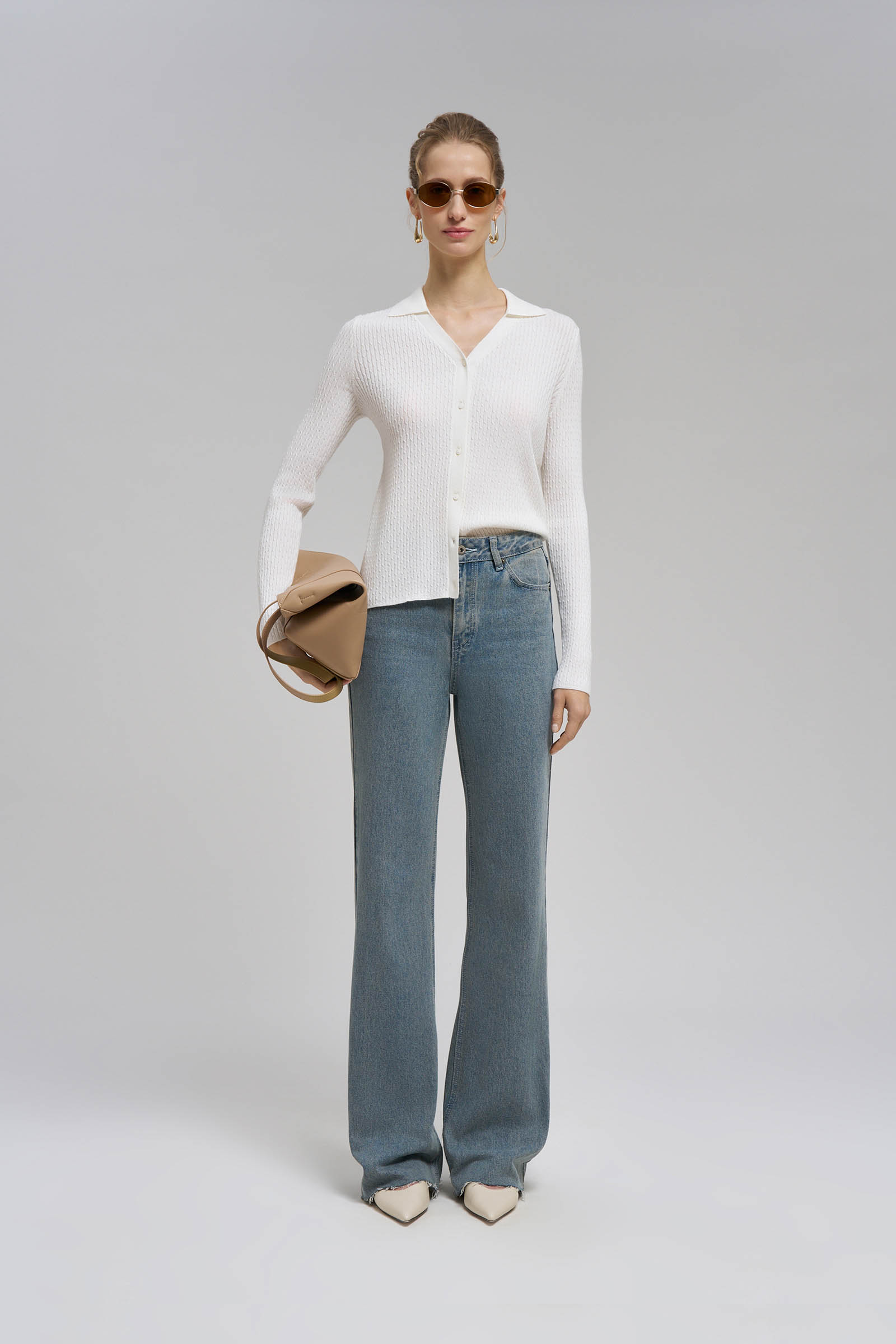 Легкий кардиган приталенного кроя с шерстью 7999₽