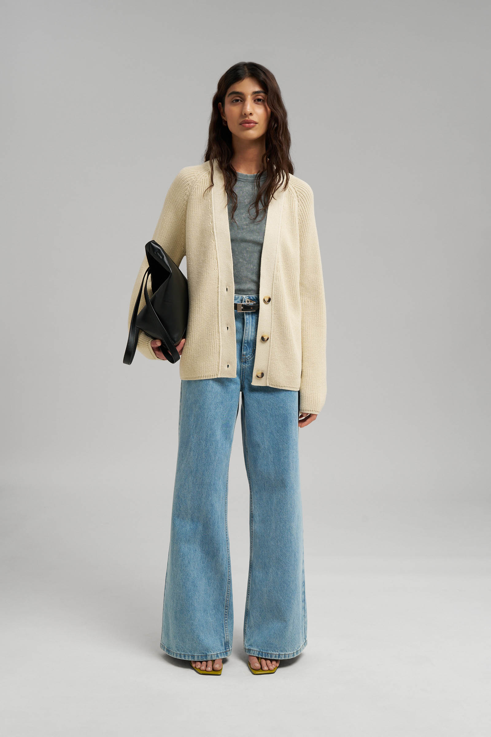 Кардиган Finn Flare свободный, бежевый, арт. FBG11126