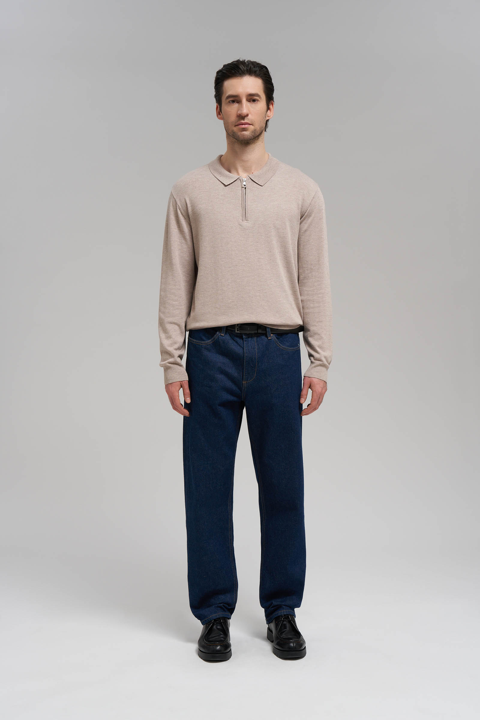 Джемпер-поло FINN FLARE, 753 grain melange, арт. FBG21119