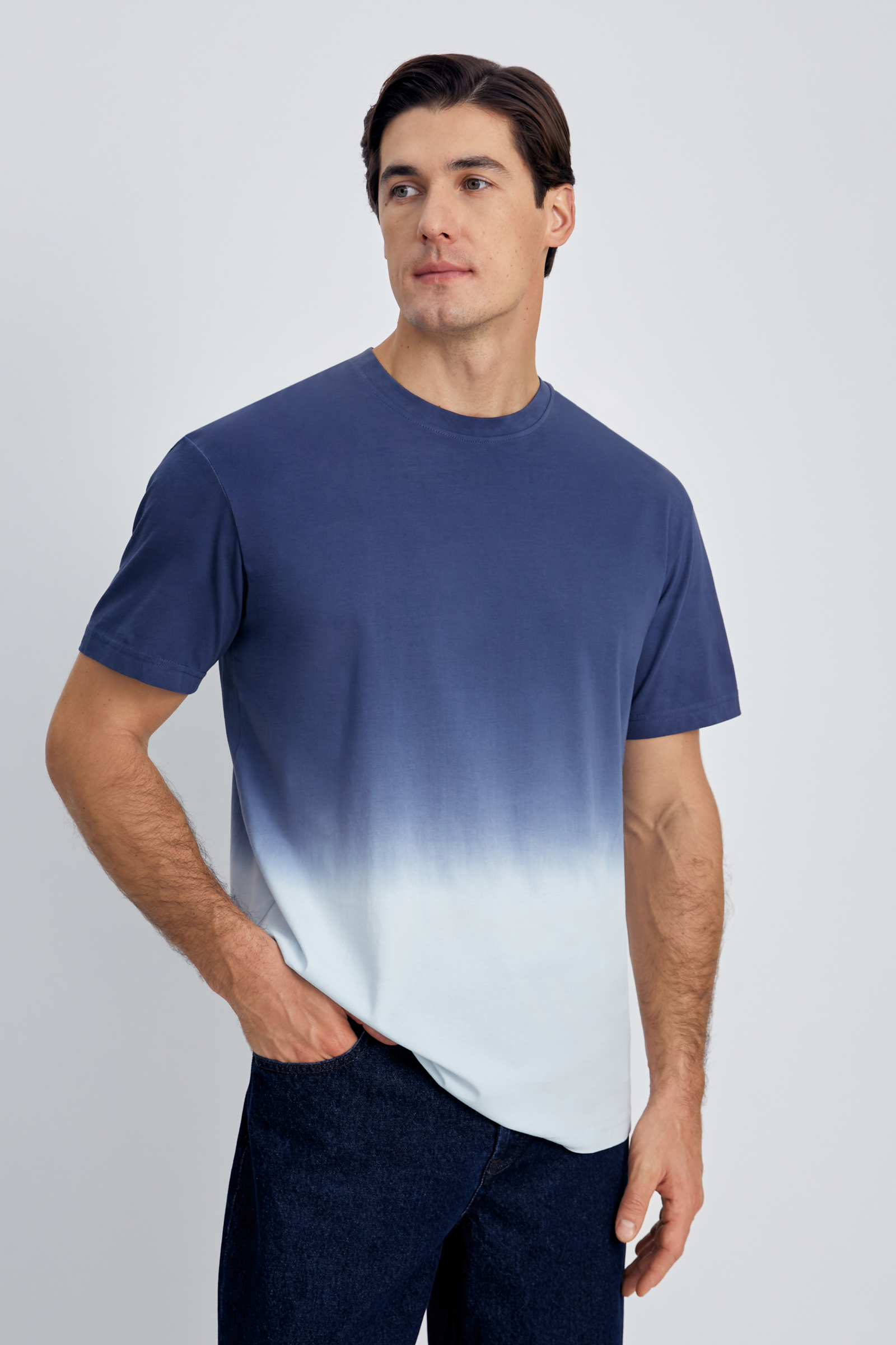 

Футболка с градиентом, 101 mc p1 cosmic blue, Футболка с градиентом