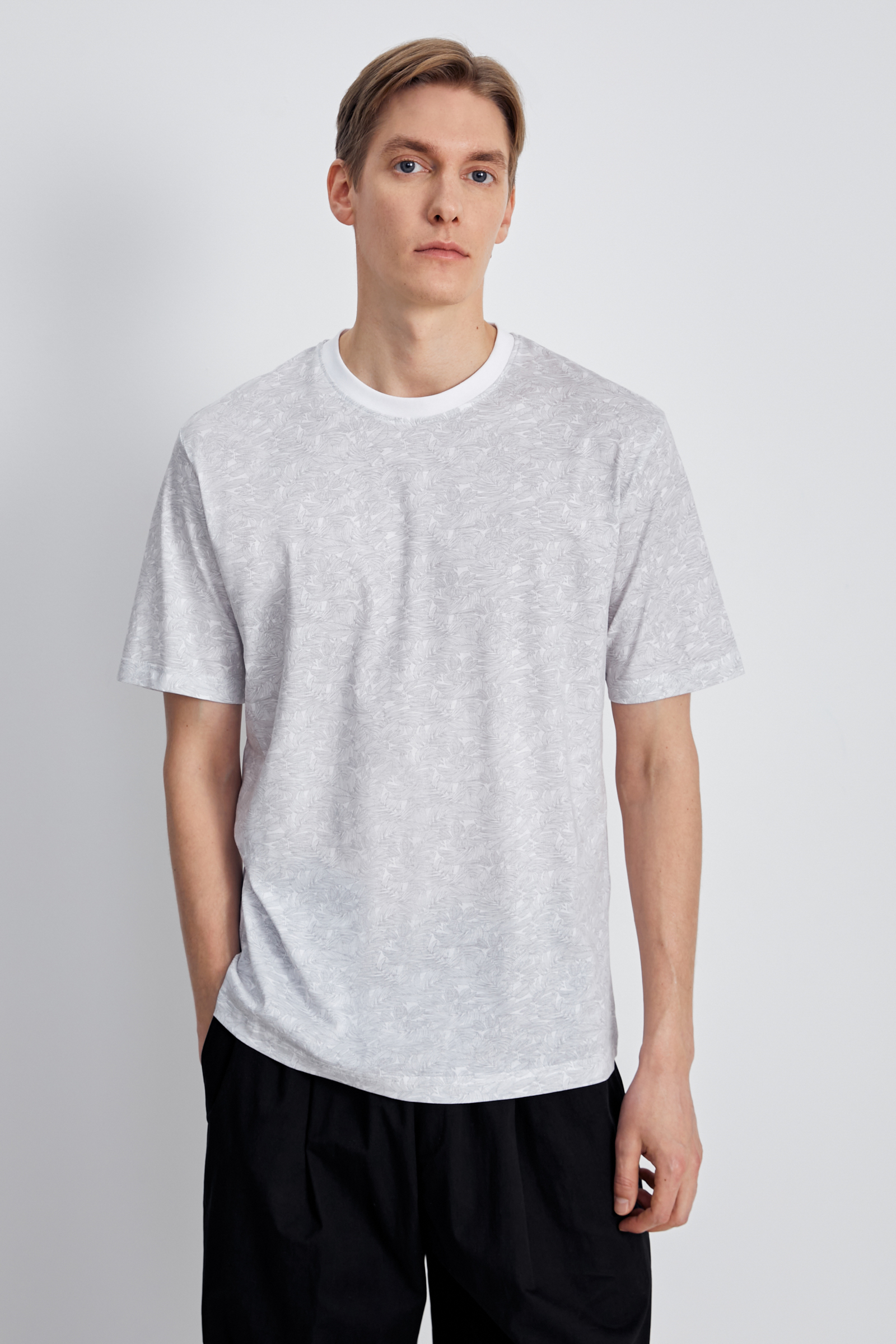 

Базовая футболка из хлопка, 201 mc white, Базовая футболка из хлопка