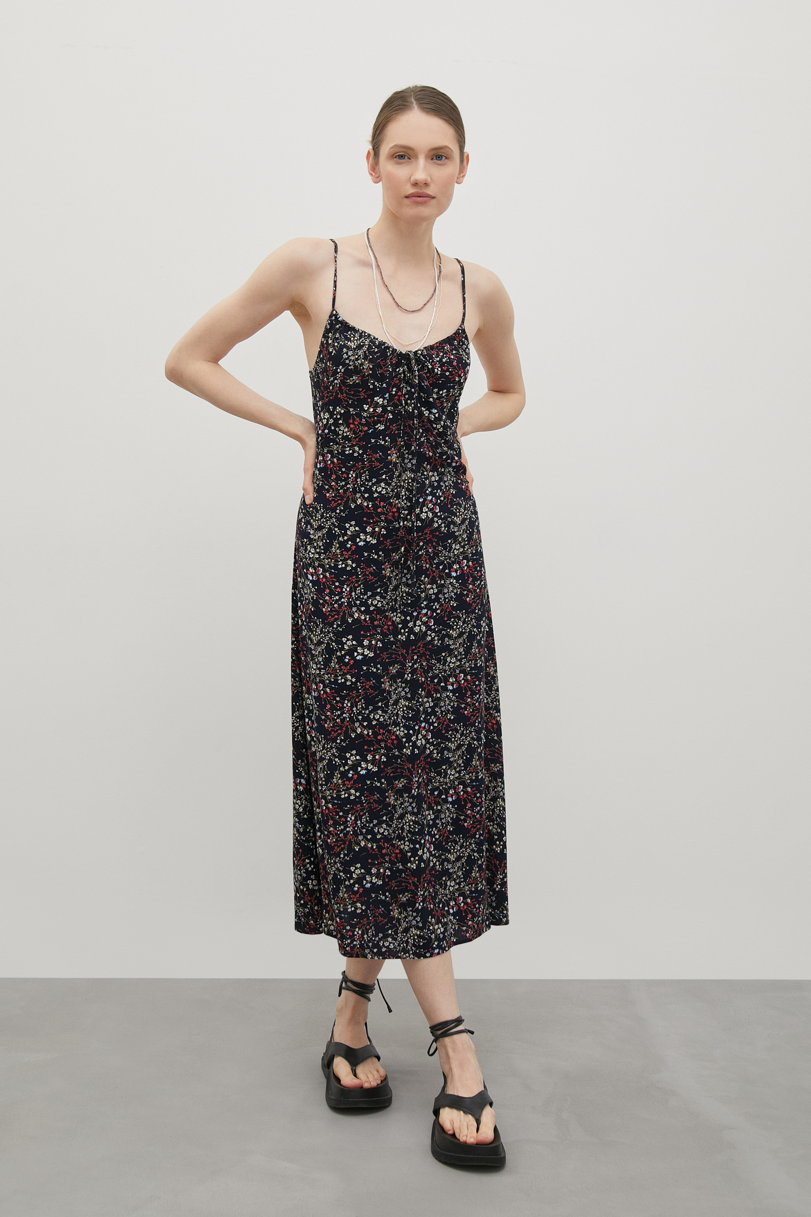 

Сарафан в длине миди, 101 mc cosmic blue, Сарафан в длине миди