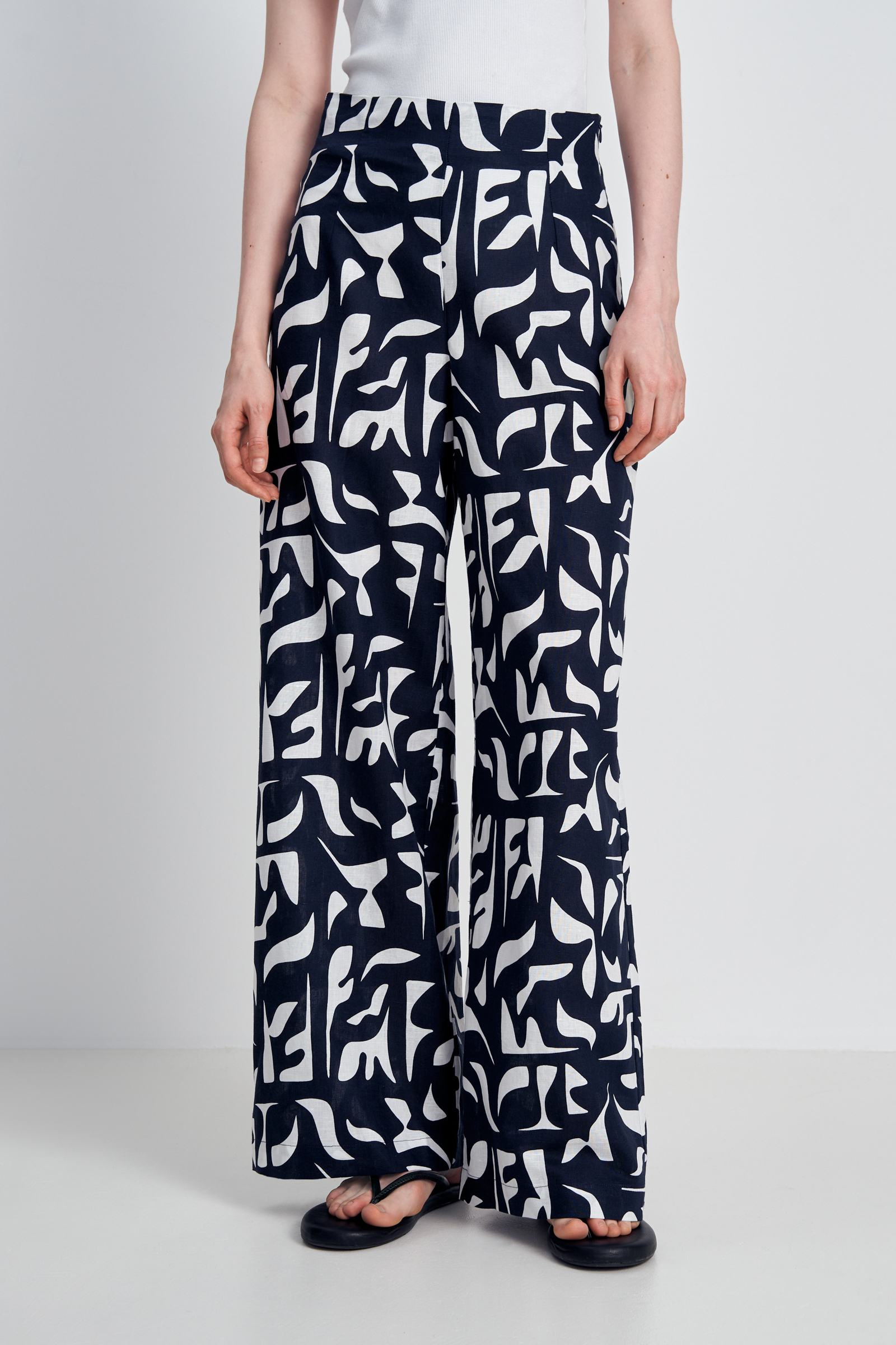 

Брюки из хлопка с принтом, 101 mc cosmic blue, Брюки из хлопка с принтом