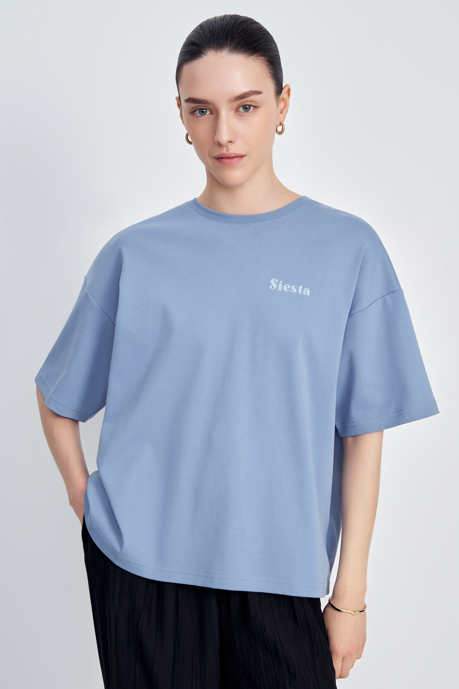 

Футболка из хлопка, 124 cyan, Футболка из хлопка