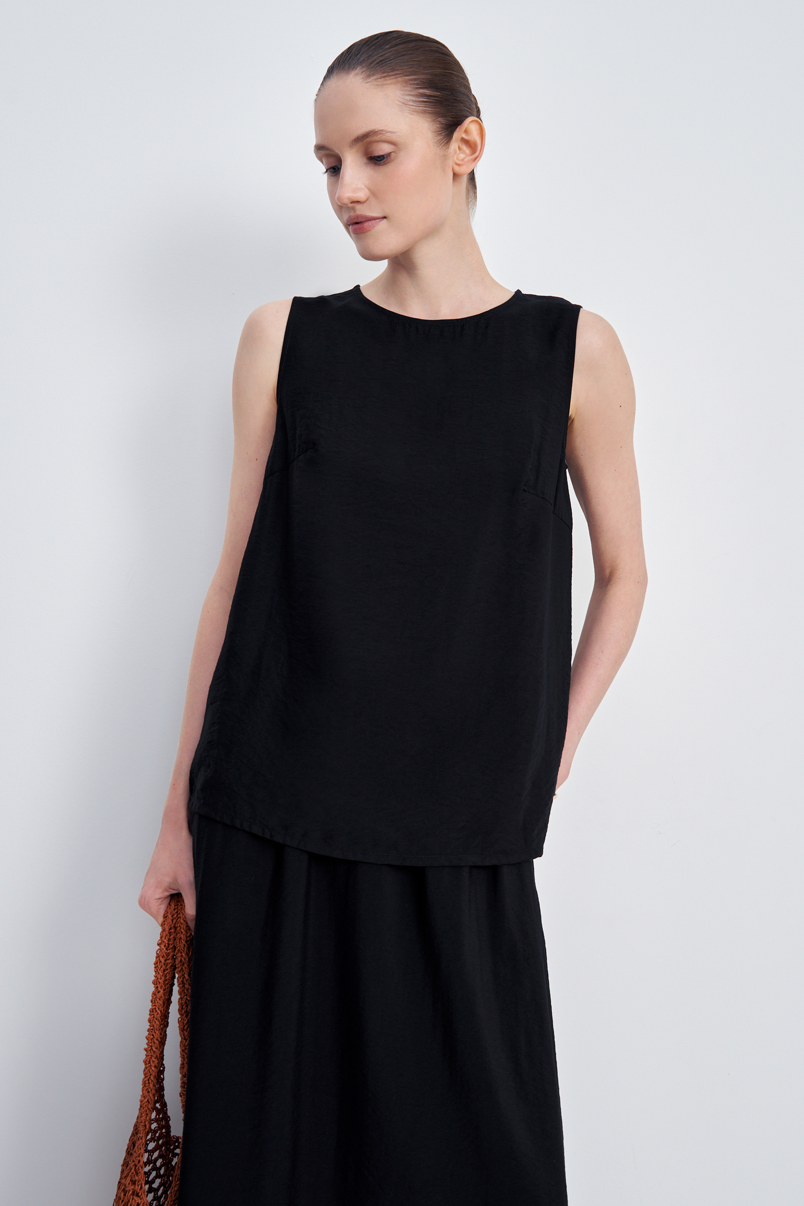 

Майка из вискозы, 200 black, Майка из вискозы