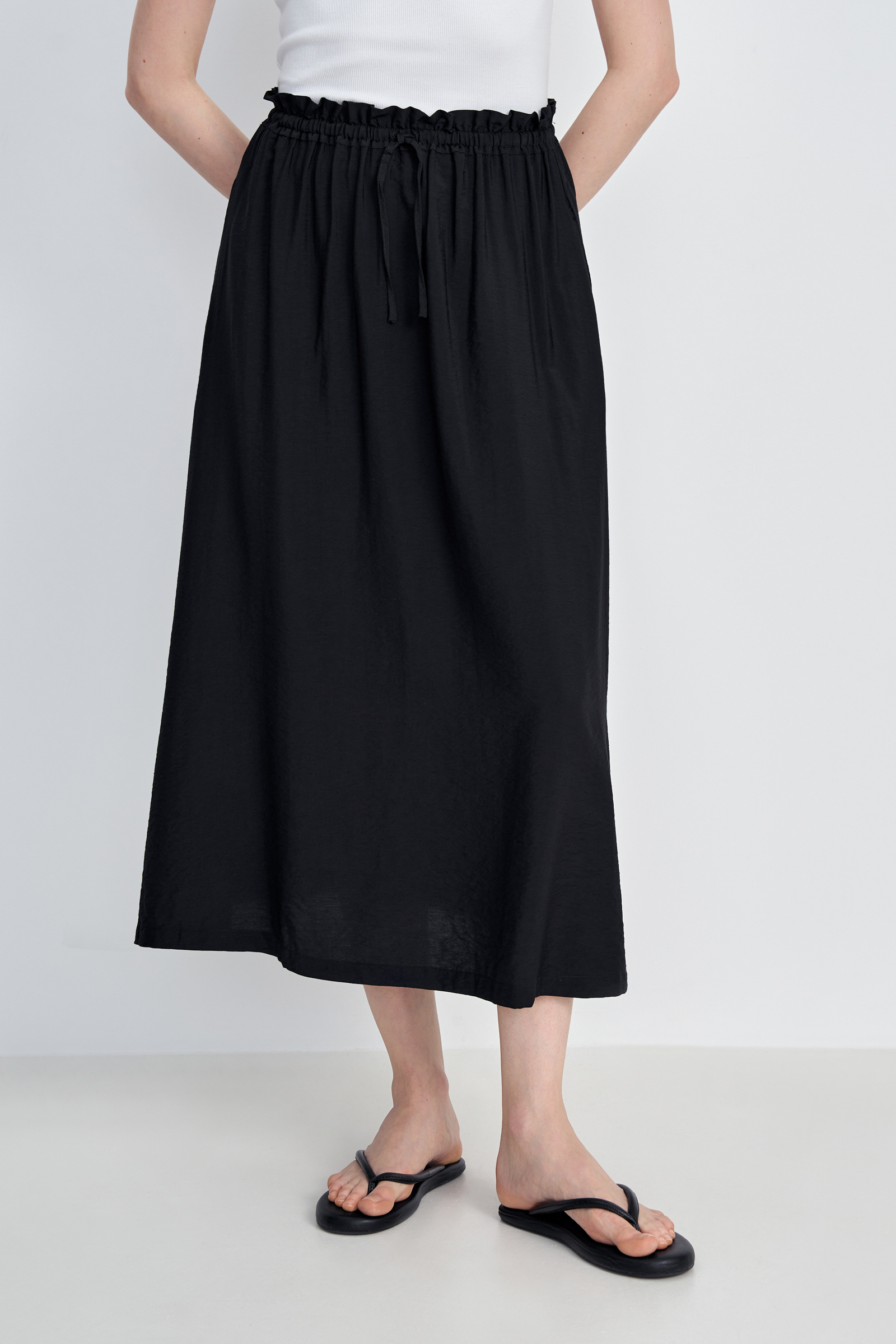Юбка макси с эластичным поясом
