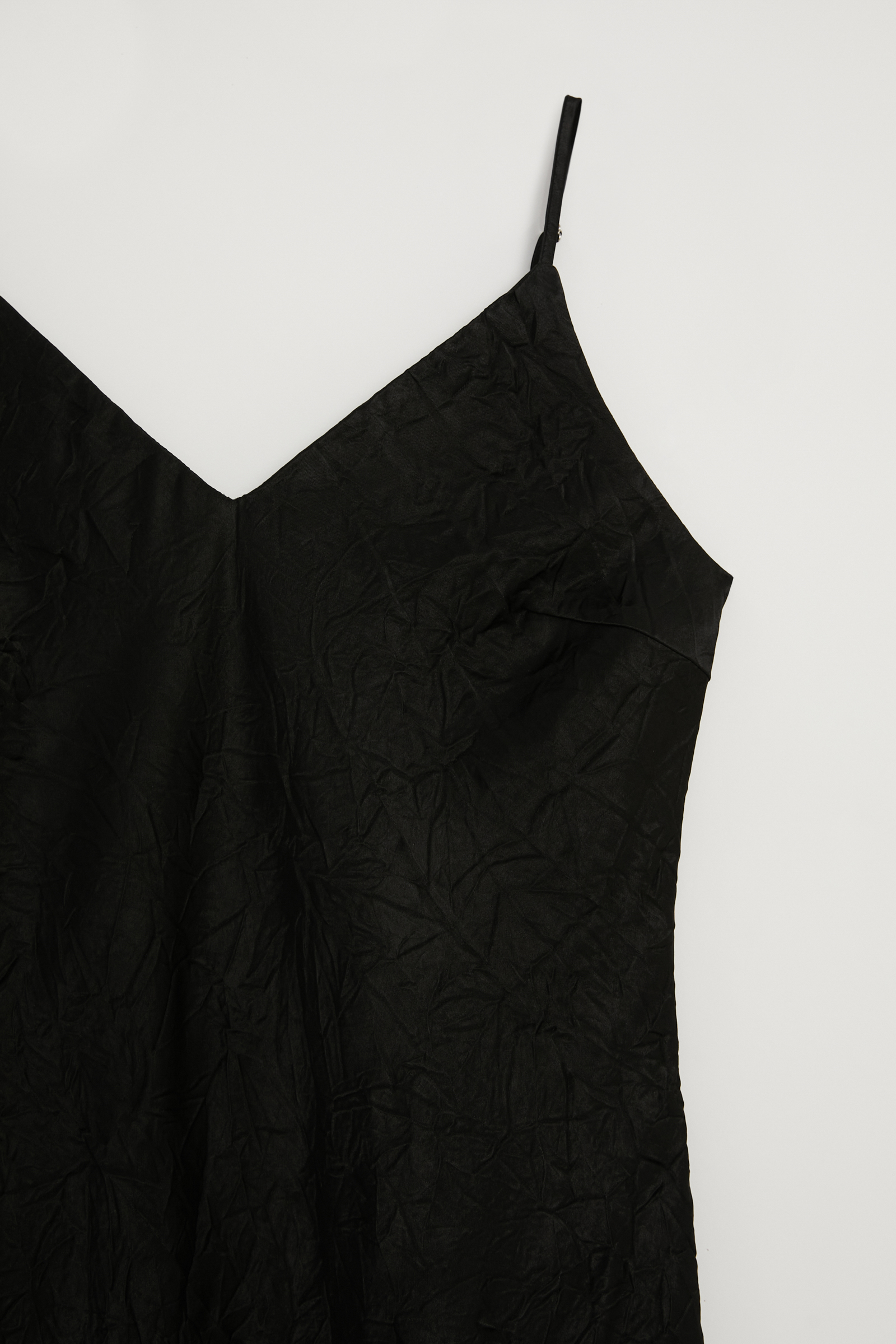 

Атласное платье на бретелях, 200 black, Атласное платье на бретелях