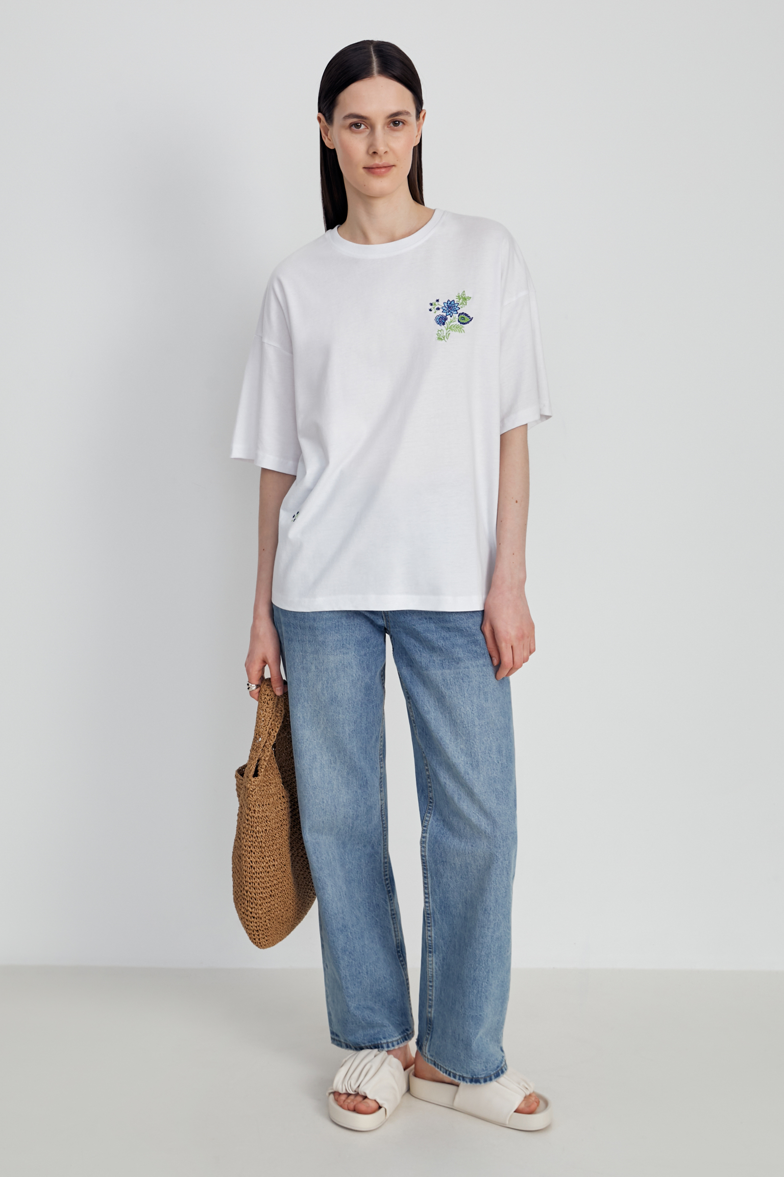 Футболка из хлопка с коротким рукавом