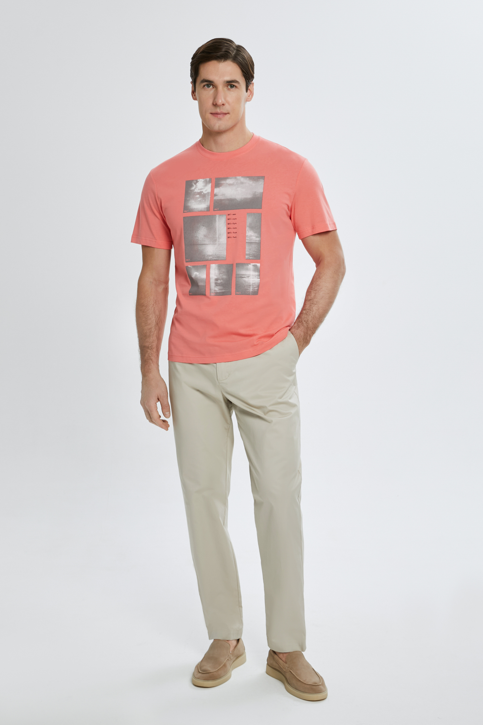 Футболка из хлопка с принтом