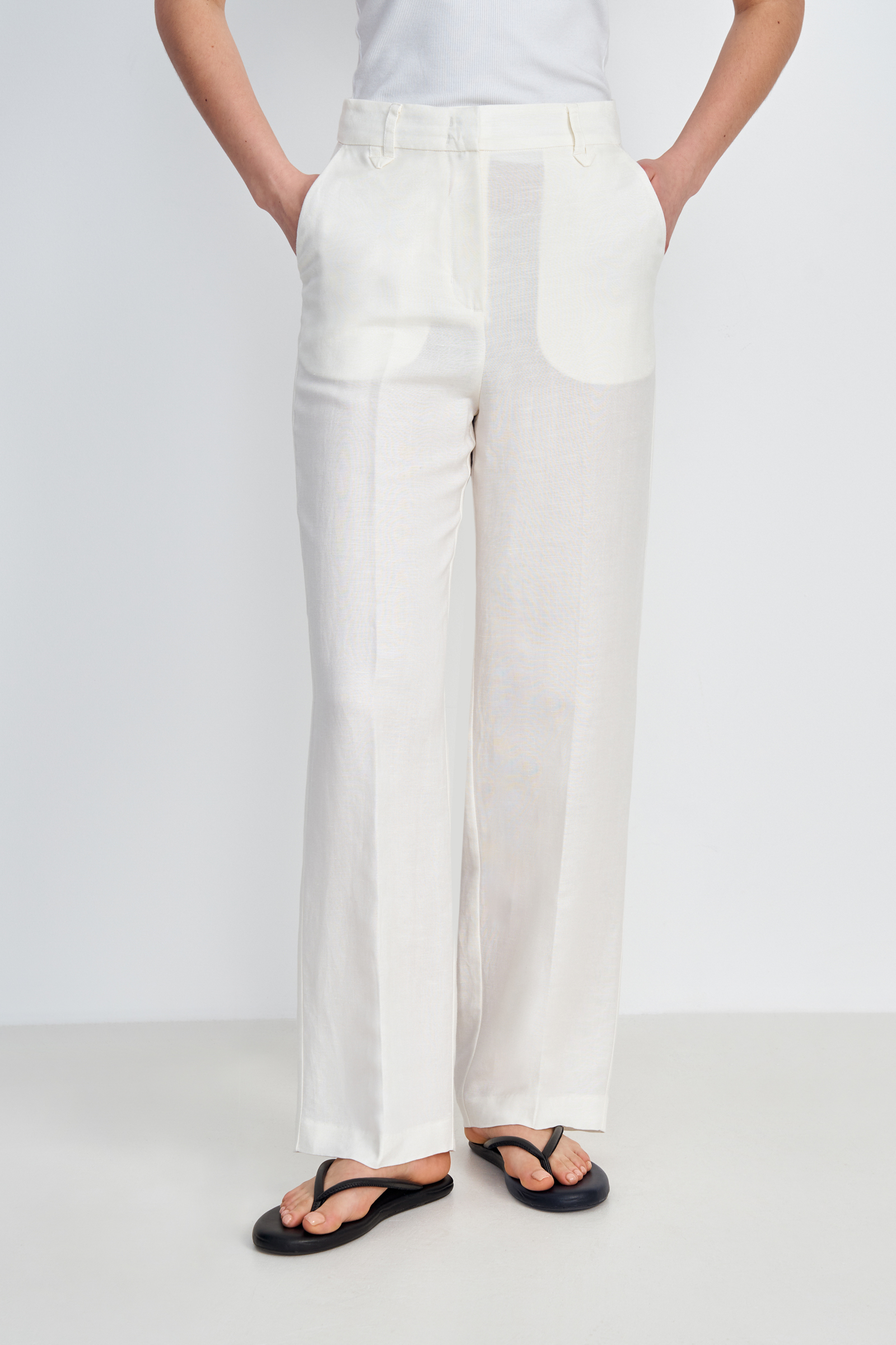 

Брюки прямого кроя, 711 milk, Брюки прямого кроя