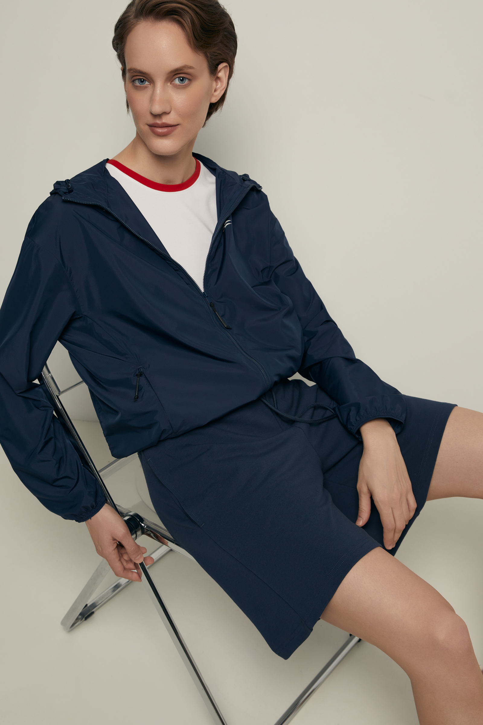 Шорты FINN FLARE из хлопка на резинке, 101 cosmic blue, арт. FSF110149