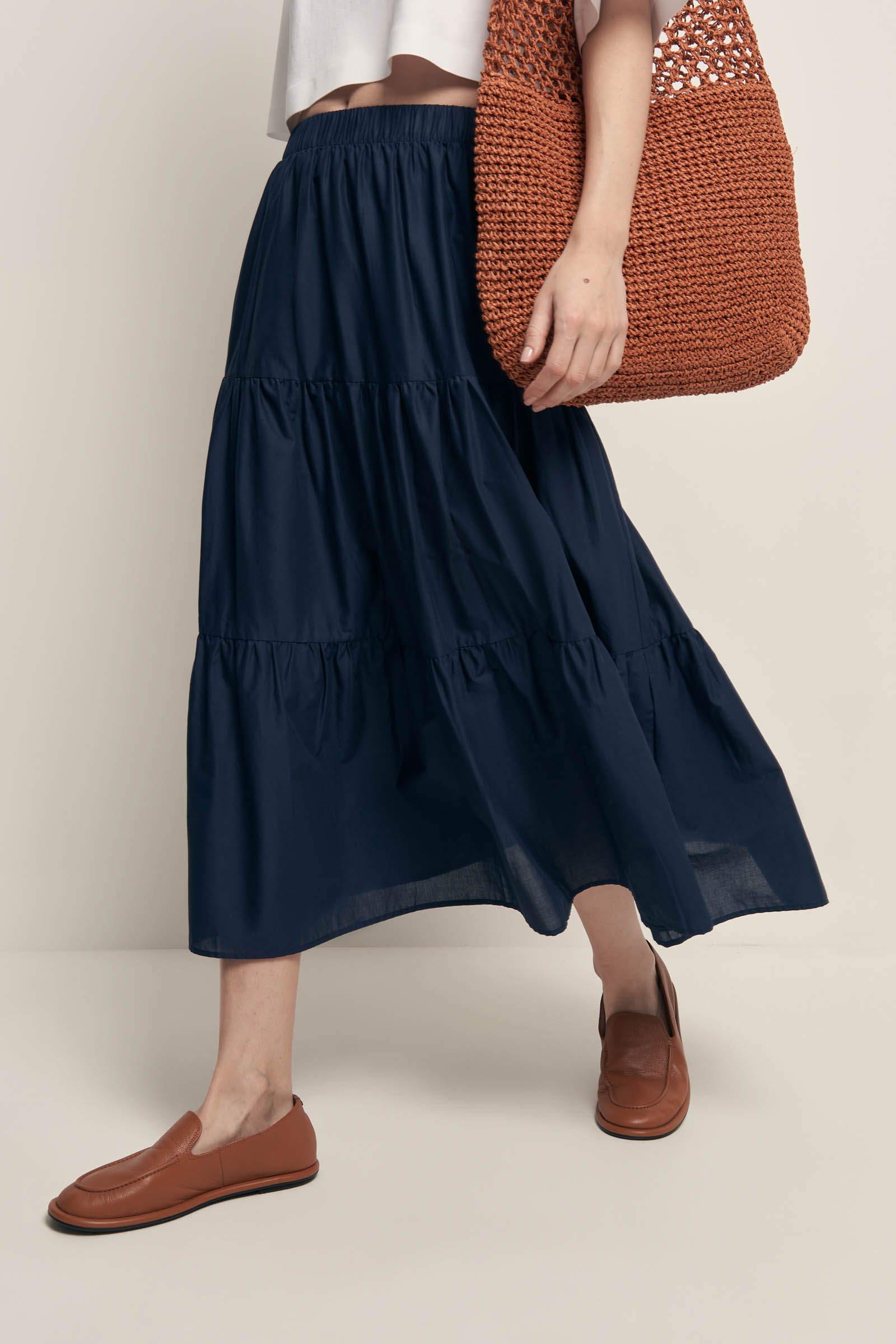 

Юбка макси на резинке со съемной подкладкой, 101 cosmic blue, Юбка макси на резинке со съемной подкладкой