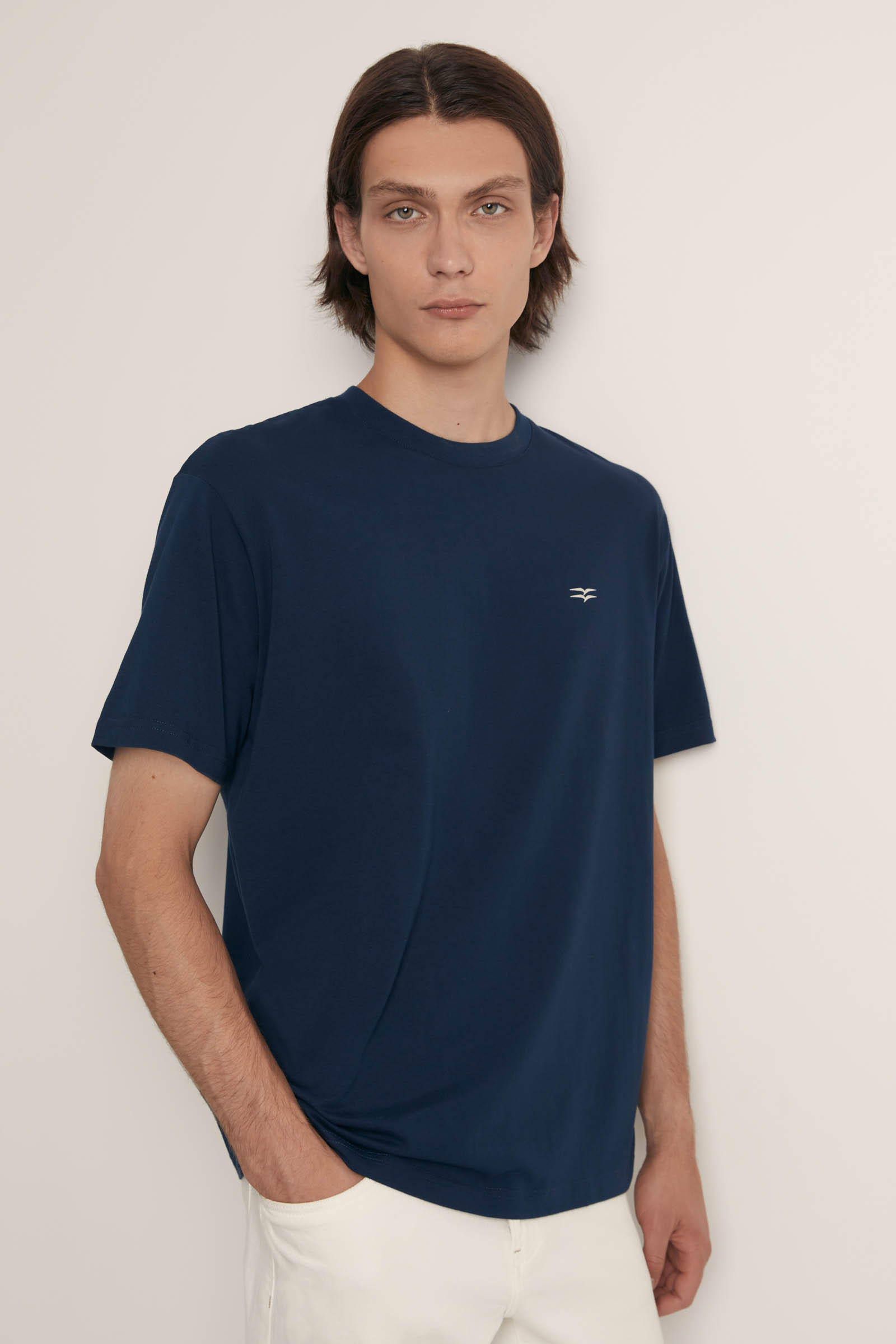 Футболка FINN FLARE свободного силуэта, синий, арт. FSF21041