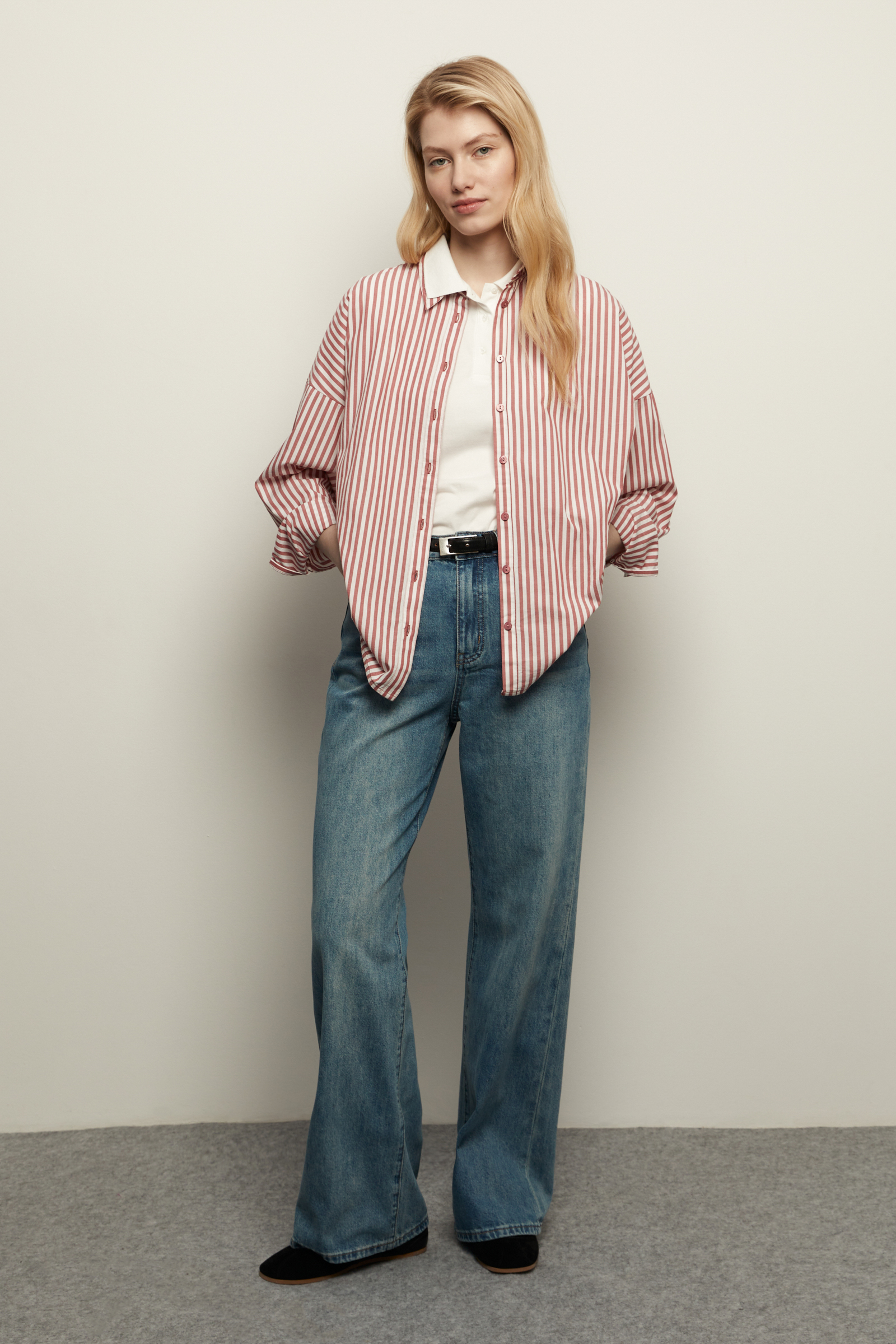 Джинсы straight fit женские
