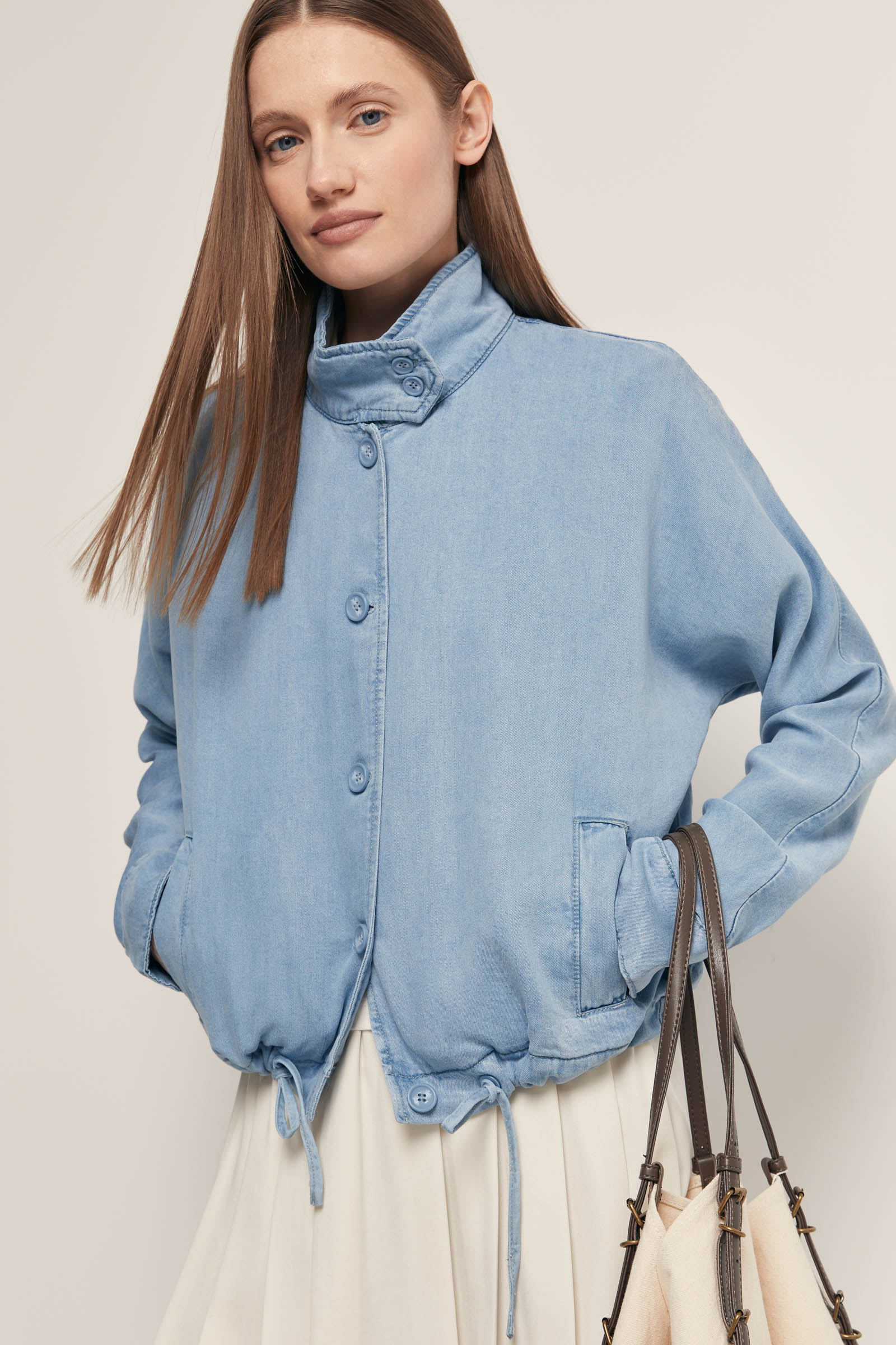 

Джинсовый жакет из тенселя, 1261 light denim, Джинсовый жакет из тенселя