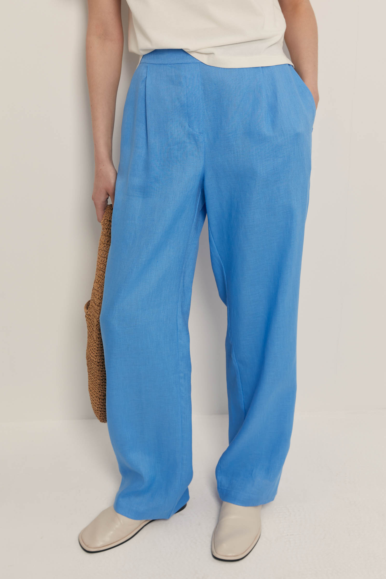 Брюки прямого кроя Finn Flare, 180 blue aster, арт. FSF110146