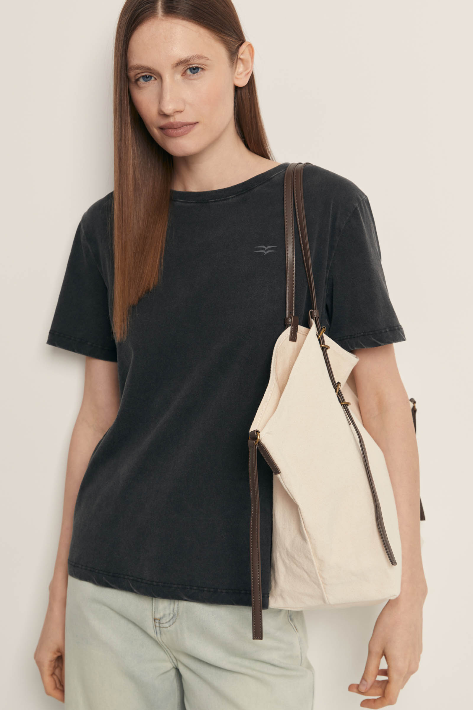 

Футболка свободного силуэта из мягкого хлопка, 200 black, Футболка свободного силуэта из мягкого хлопка