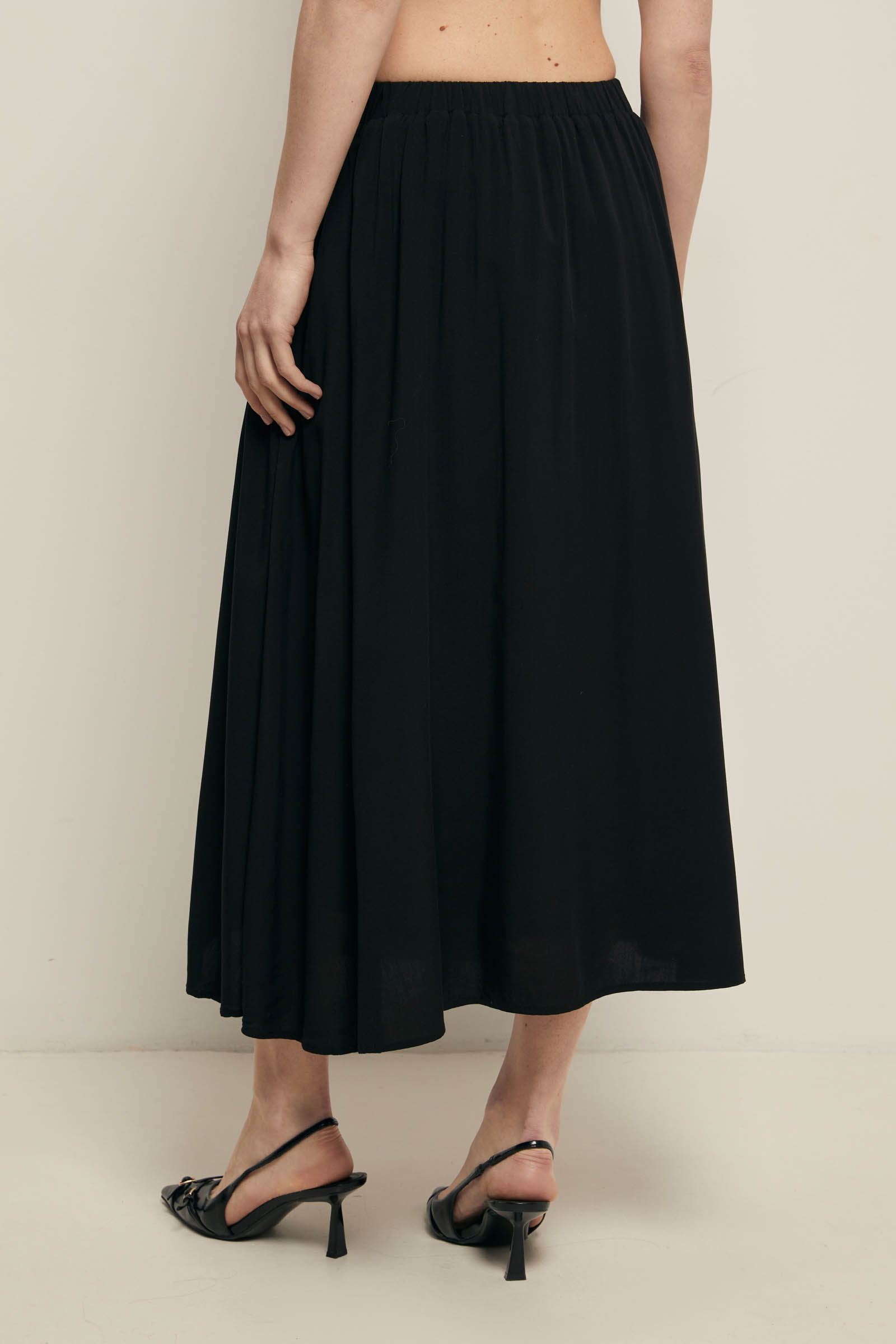 

Юбка миди А-силуэта на резинке, 101 cosmic blue, Юбка миди А-силуэта на резинке