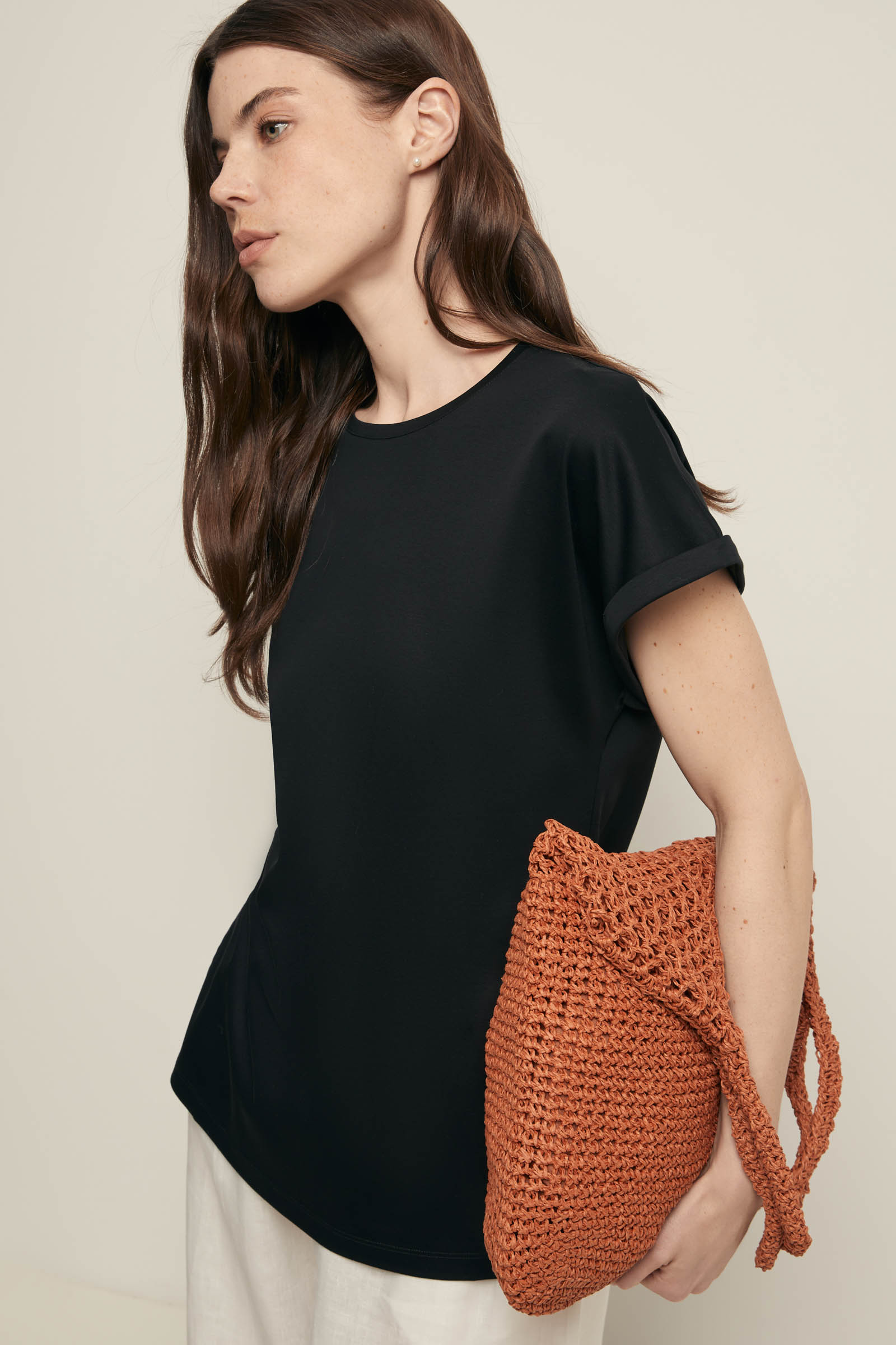 Футболка FINN FLARE из мерсеризованного хлопка, черный, арт. FSF11095