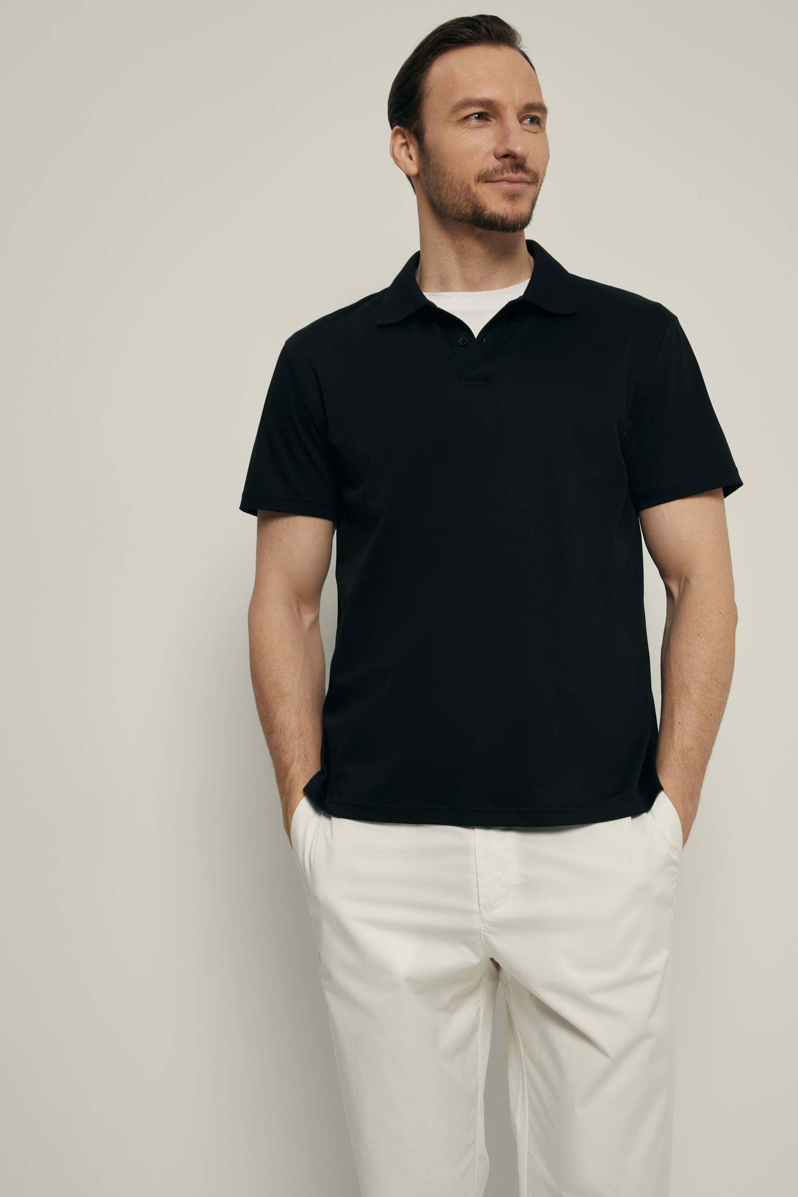 Базовое поло Finn Flare, черный, арт. FSF21026