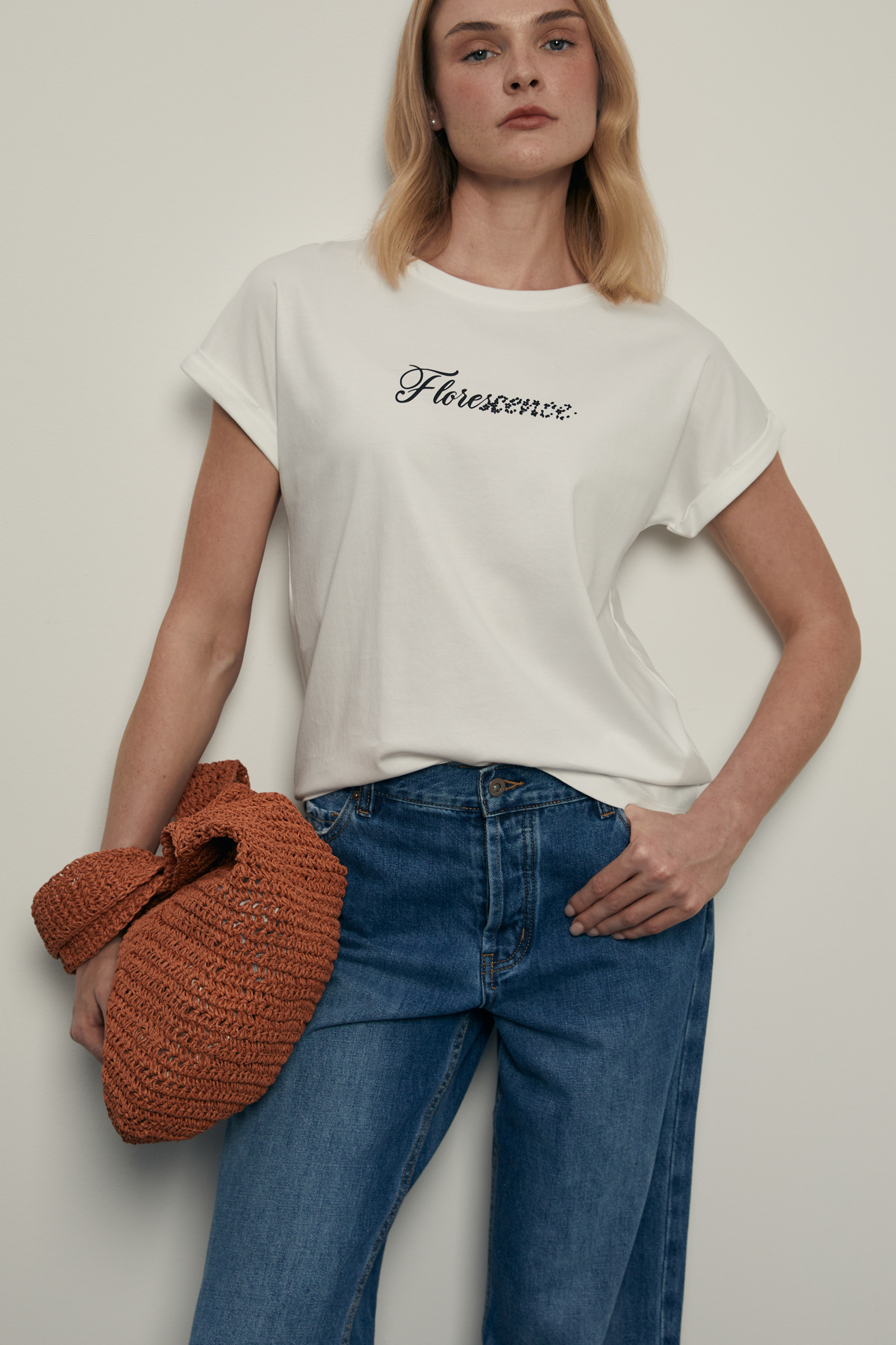 Футболка из мерсеризованного хлопка с принтом 3999₽