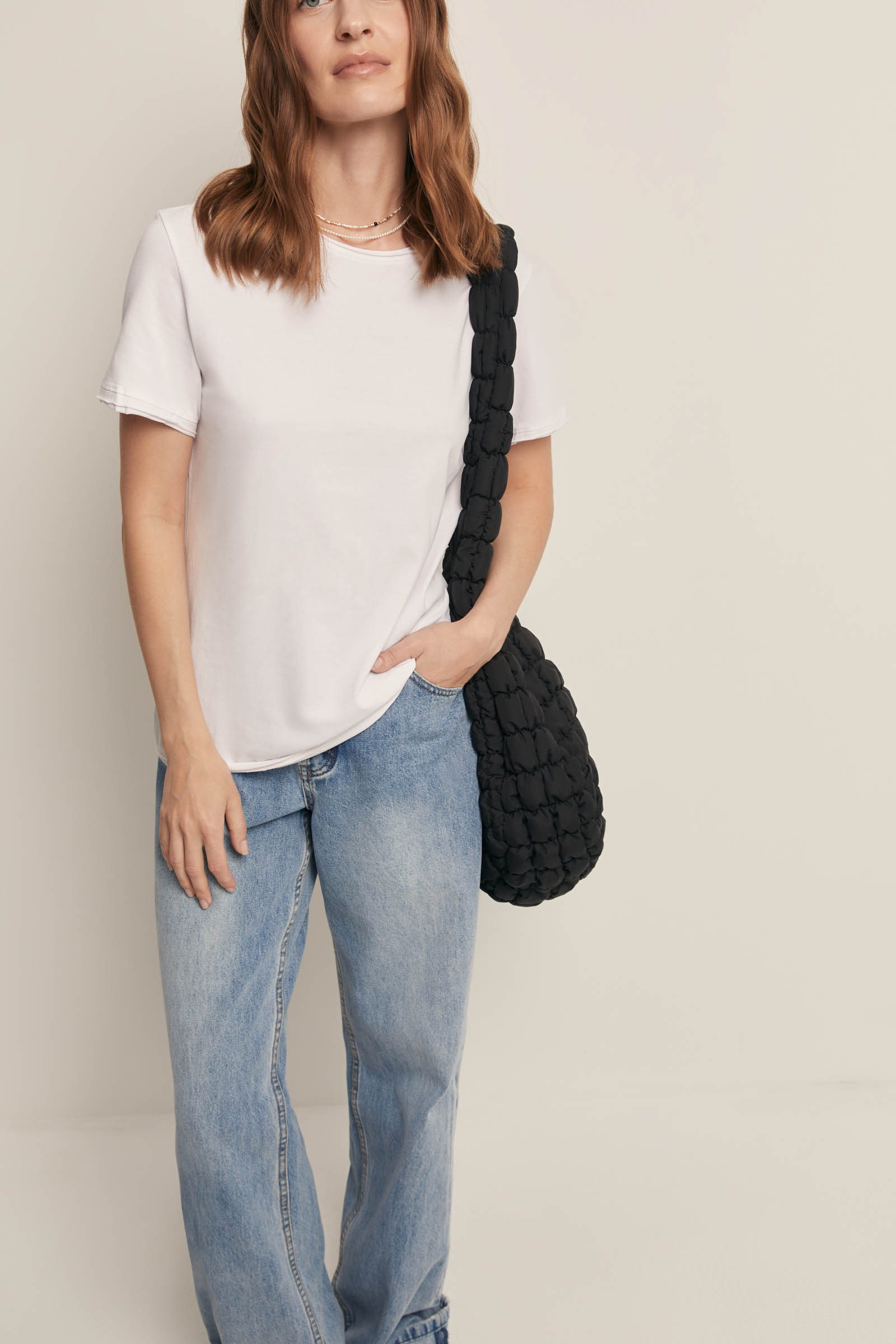 Футболка FINN FLARE приталенного силуэта, белый, арт. FSF110119