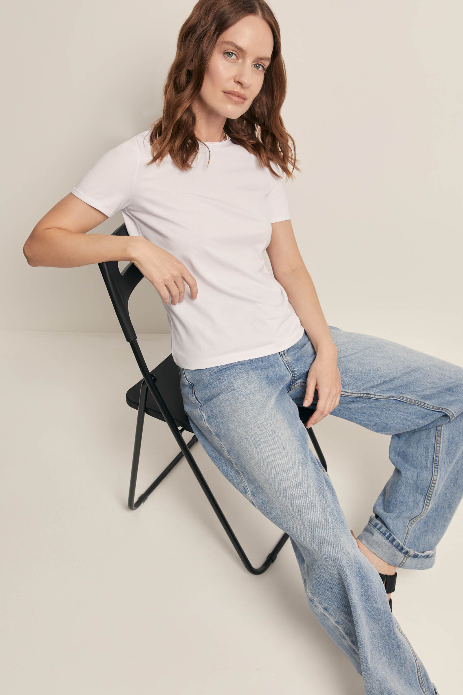 Футболка FINN FLARE полуприлегающего силуэта, 201 white, арт. FSF110158