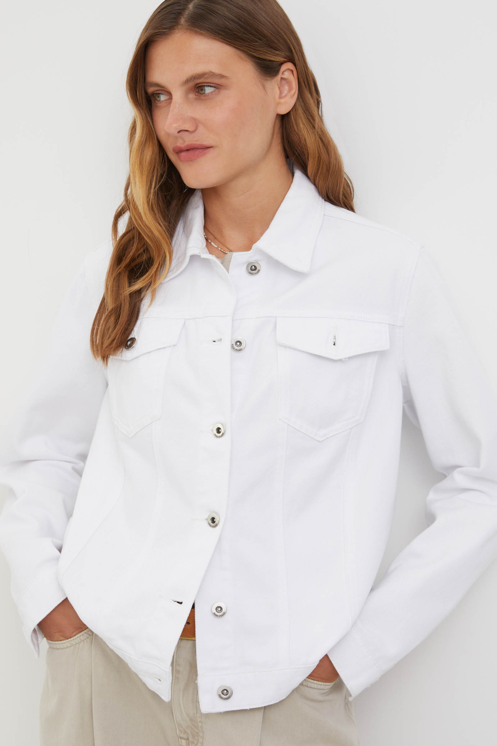 

Джинсовая куртка-рубашка, 201 white, Джинсовая куртка-рубашка