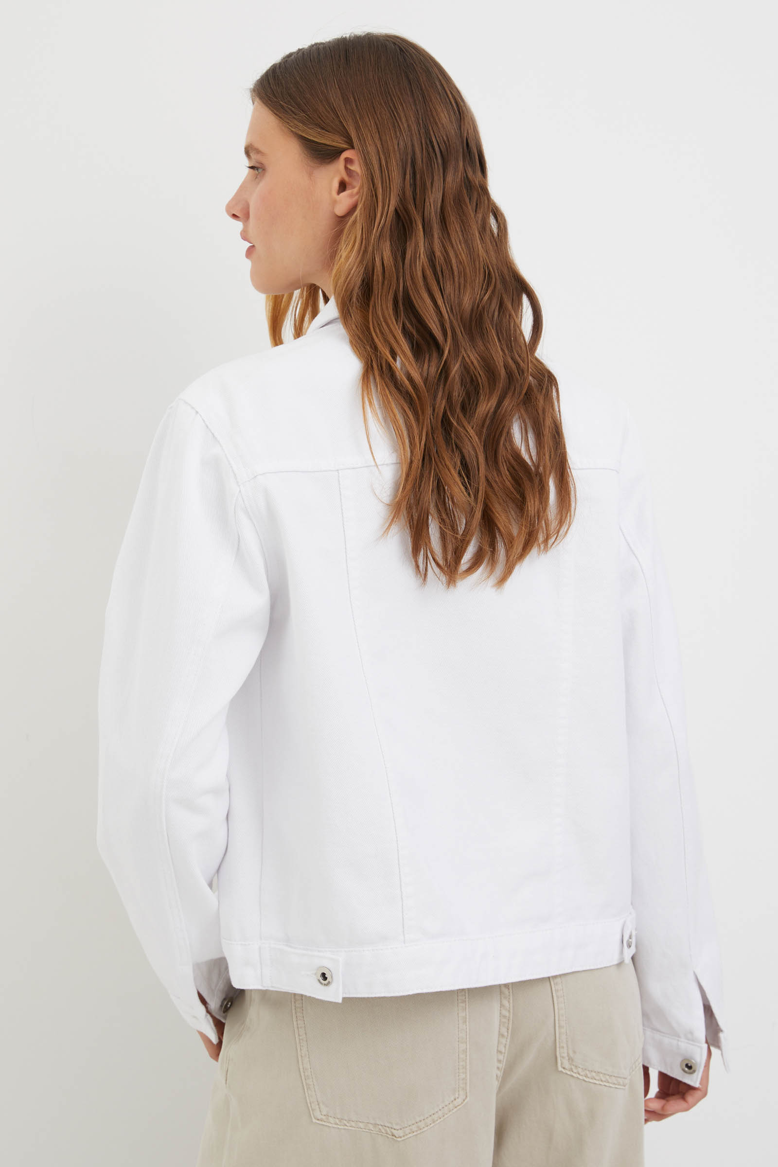 

Джинсовая куртка-рубашка, 201 white, Джинсовая куртка-рубашка